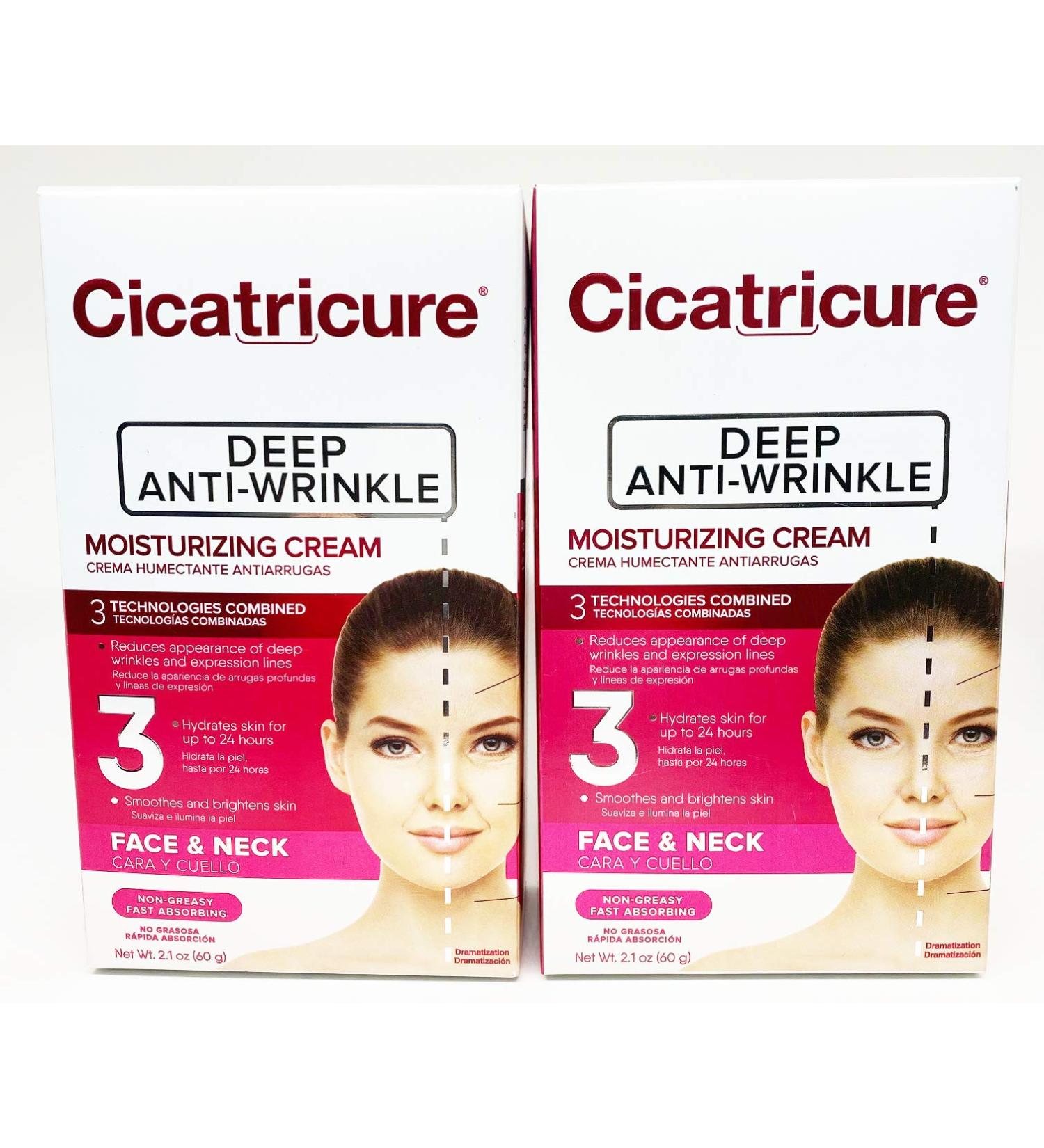 Cicatricure Anti-Wrinkle Face Cream 2.1 oz (Pack of 2) - Best International Shipping for Youthful Skin - Buy Online on GoSupps.com