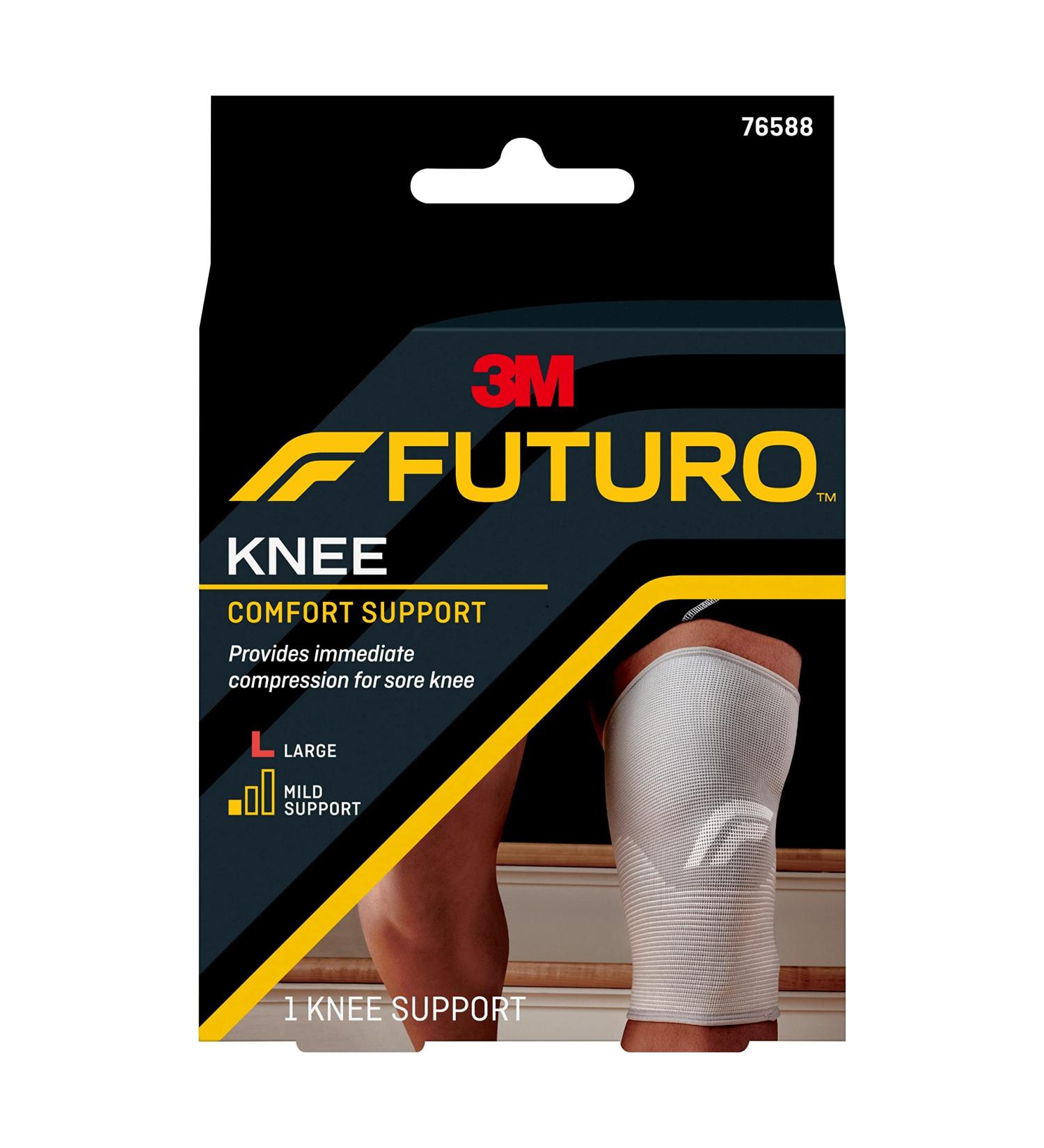 FUTURO Comfort Lift Knee Support - Gray, Large | Premium Knee Brace - Buy Online on GoSupps.com