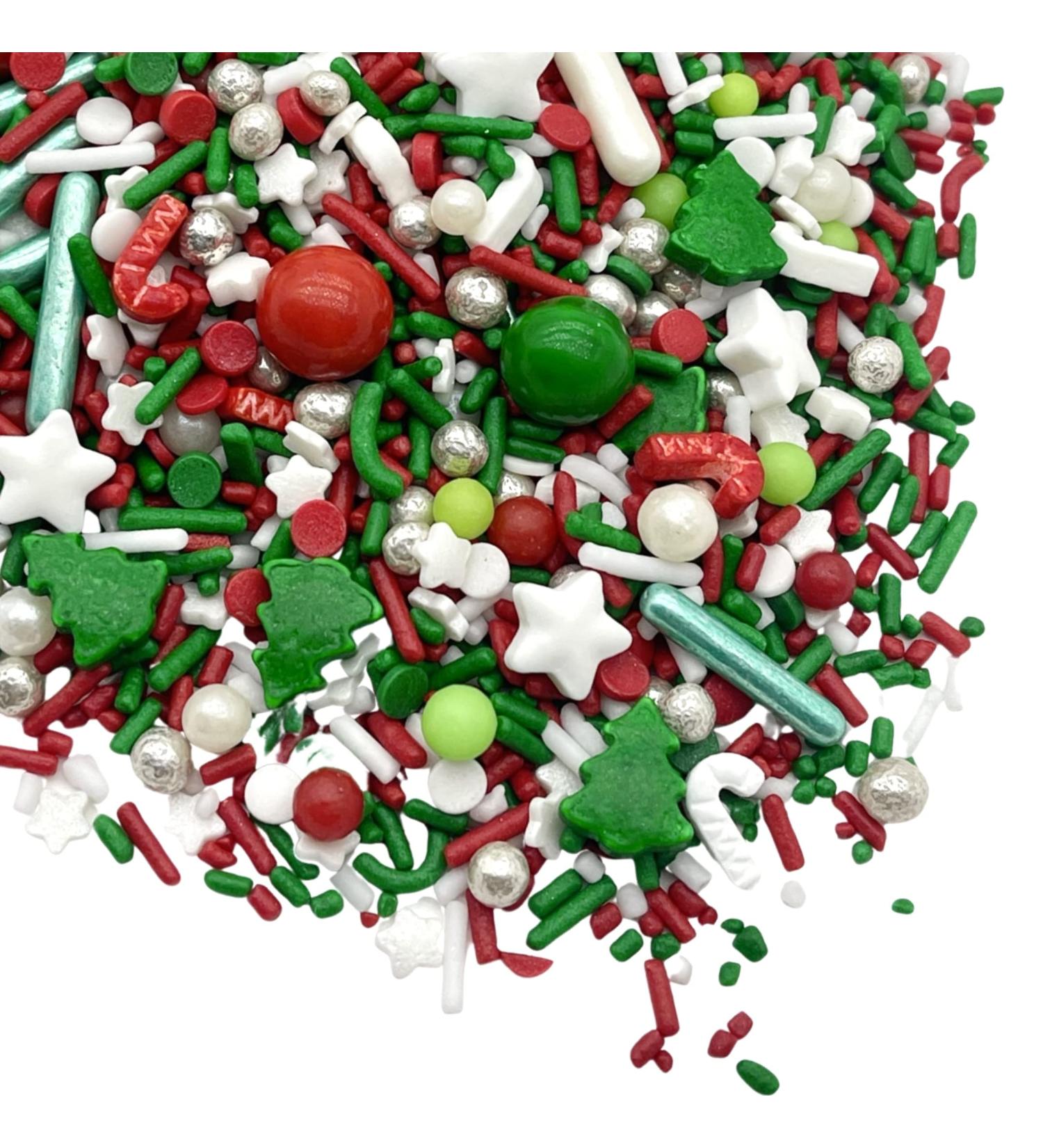 Manvscakes Christmas Sprinkles - Festive Cake & Cookie Decoration - 4oz (Red Green White) - Buy Online on GoSupps.com