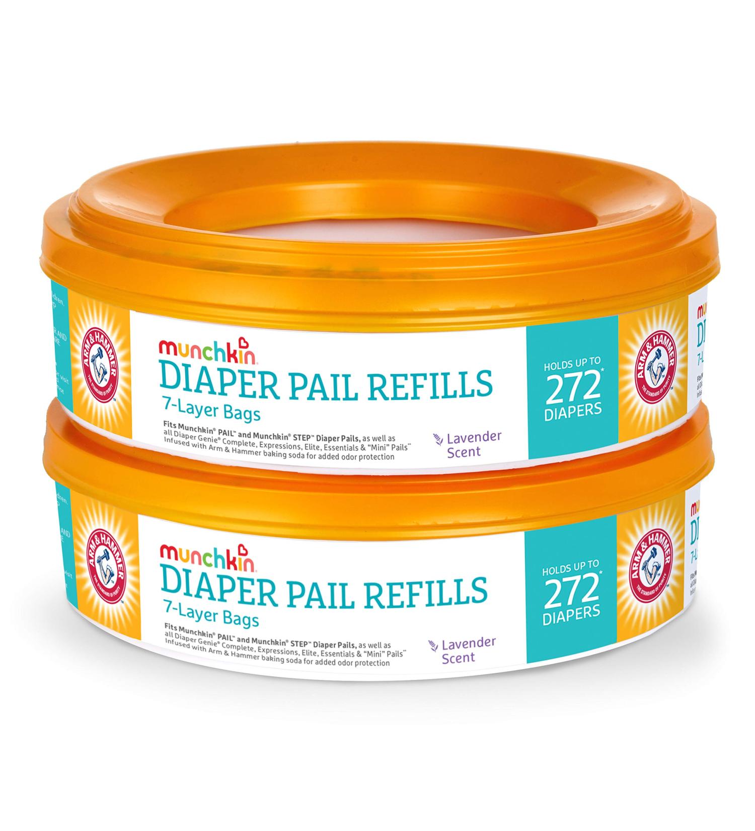 Munchkin Arm & Hammer Diaper Pail Refill Rings 544 Count - 2 Pack (272 Count Each) - Buy Online on GoSupps.com