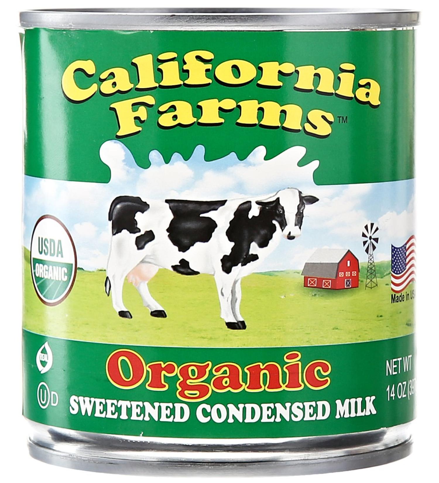 California Farms Organic Condensed Sweetened Milk 14 Oz - Pack of 2 | Shop Now - Buy Online on GoSupps.com