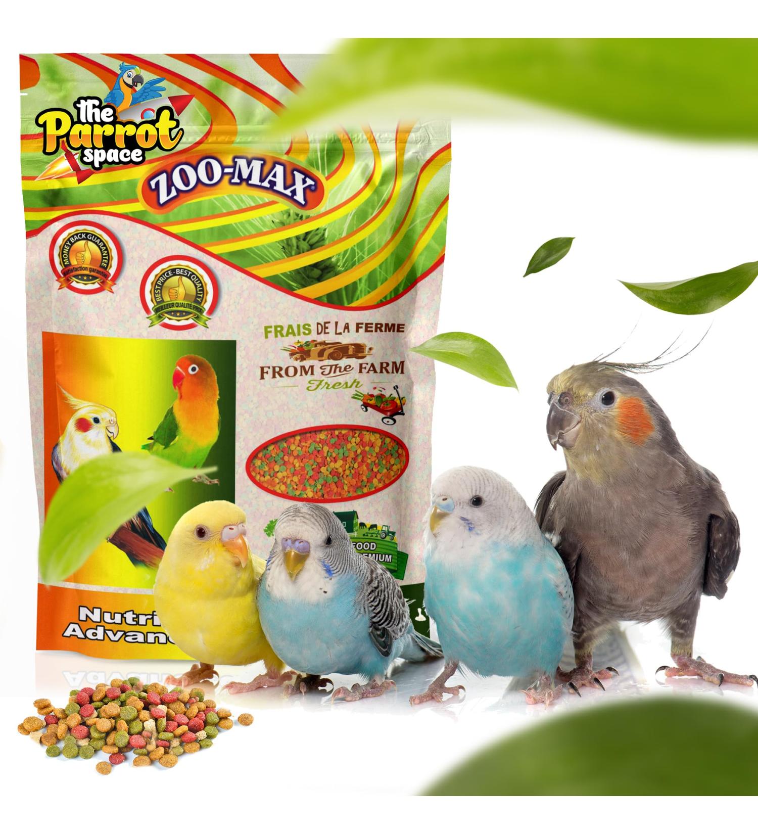 Zoo-MAX Conure Cockatiel Pellet Fresh from The Farm! - Buy Online on GoSupps.com