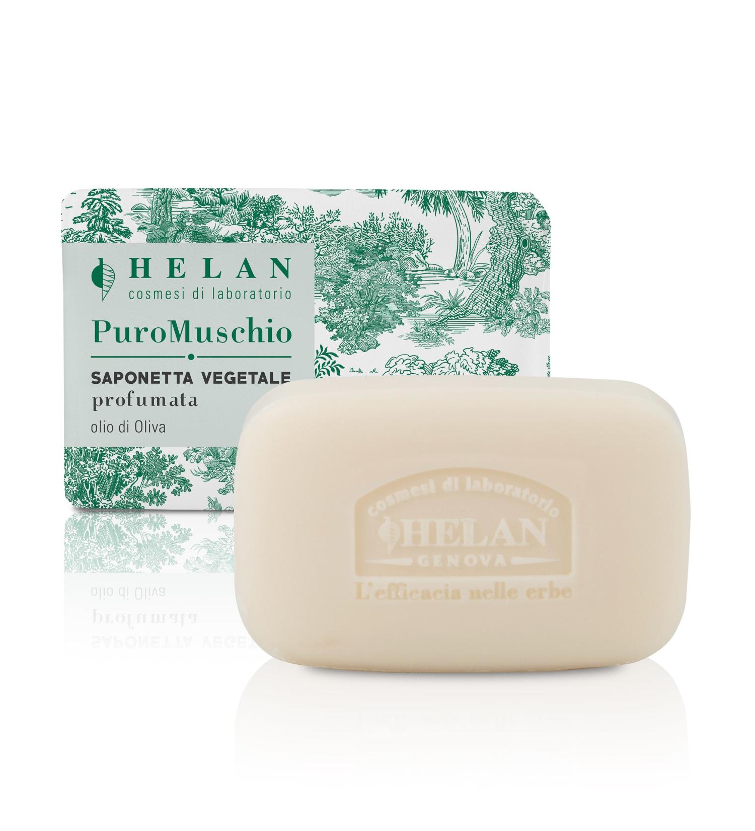  Helan Helan Puro Muschio Solid Hand Soap Gentle Natural Cleaning for Hand Hygiene - Buy Online on GoSupps.com