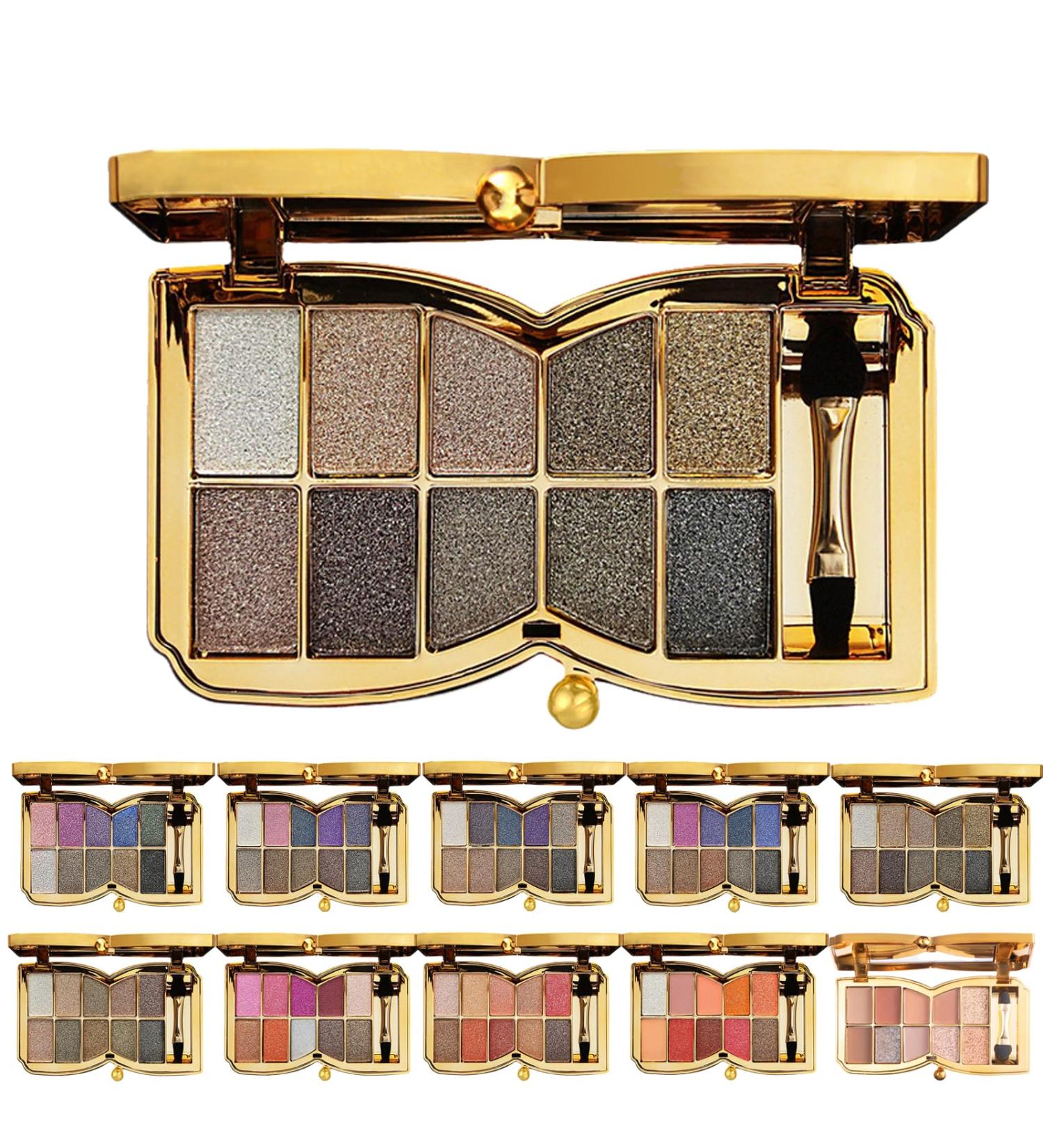 10 Colors Sparkle Shimmer Eyeshadow Palette Glitter Eyeshadow Palette Professional Makeup Glitter Eyeshadow Palette (05#) - Buy Online on GoSupps.com