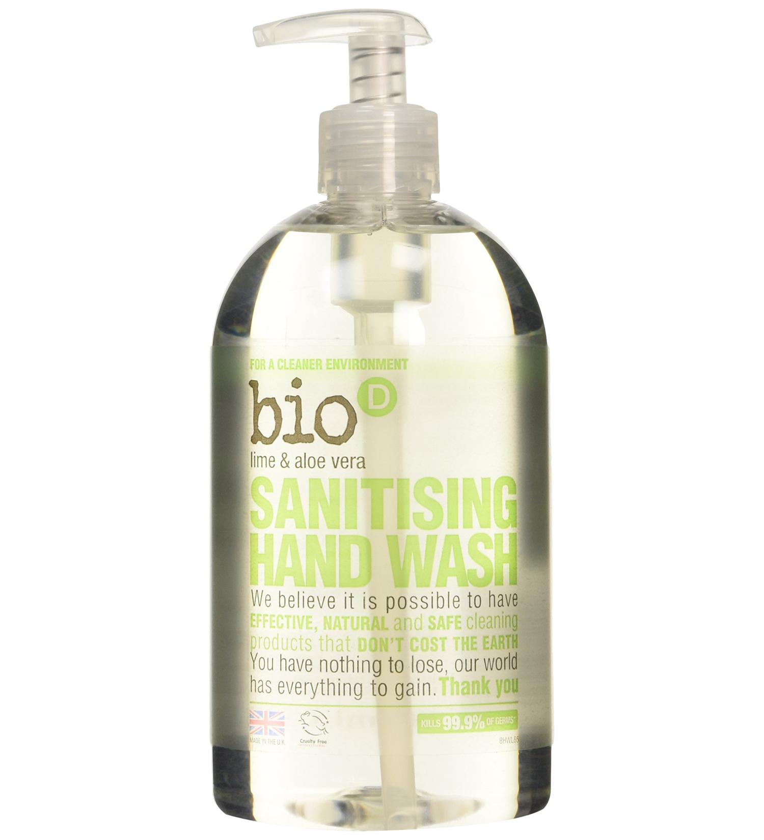 Bio-D Anti Bacterial Hand Wash with Lime and Aloe - 500 ml (Pack of 1) - Buy Online on GoSupps.com
