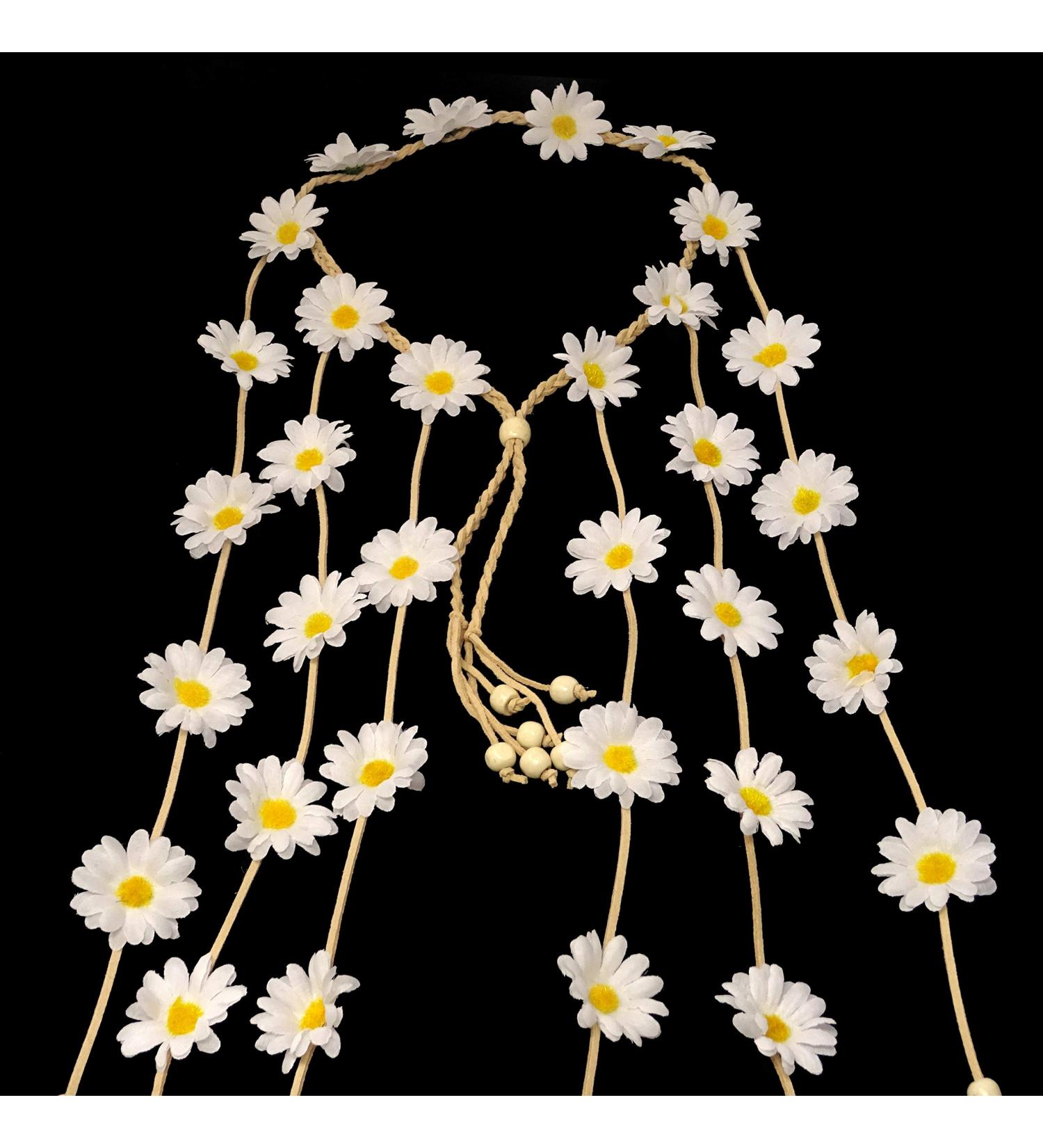 HONBAY Adjustable Bohemia Flower Headband - Sunflower Hair Wreath for Festivals - Buy Online on GoSupps.com