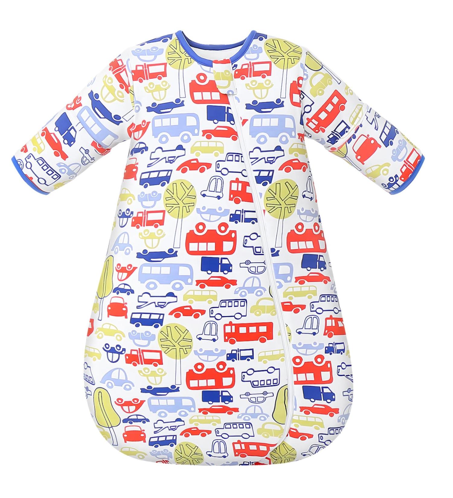 MIKAFEN Baby Sleeping Bag Long Sleeves 3.5Tog | 100% Organic Cotton | 24-28in/3-6 Months - Buy Online on GoSupps.com