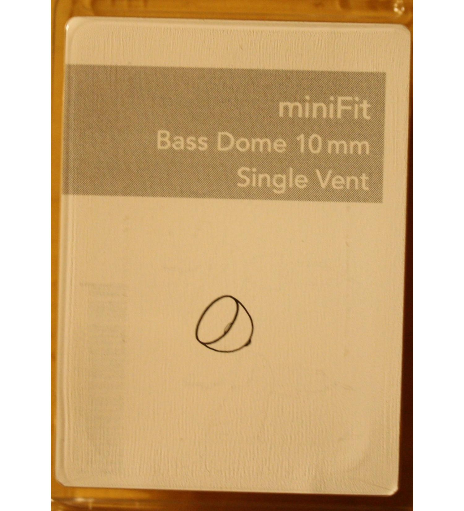 Original Oticon / Bernafon MiniFit Bass Dome 10mm Single Vent