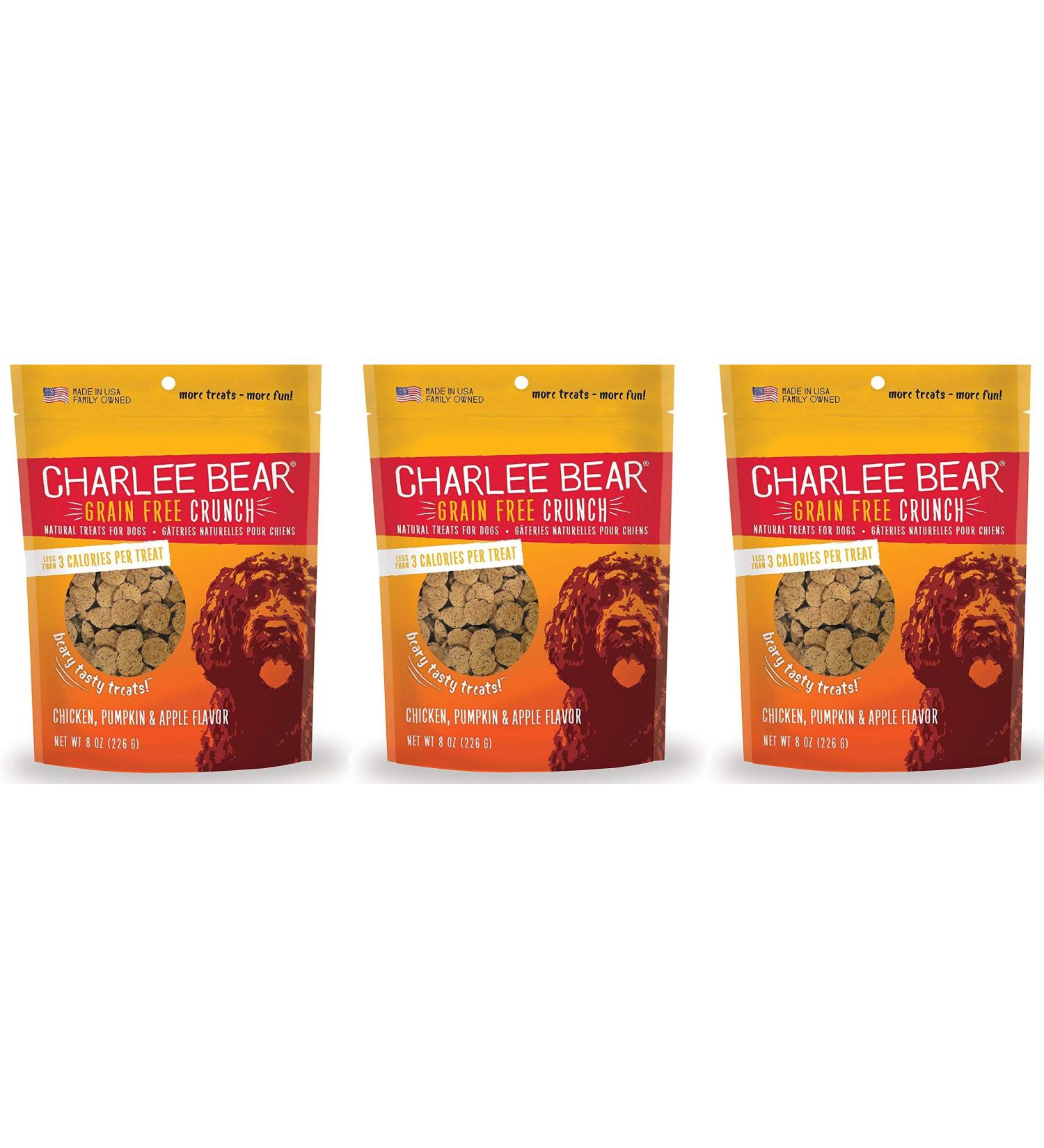 Crunchy Chicken Pumpkin and Apple Flavor Dog Treats - 3 Pack 8 oz Each - Buy Online on GoSupps.com