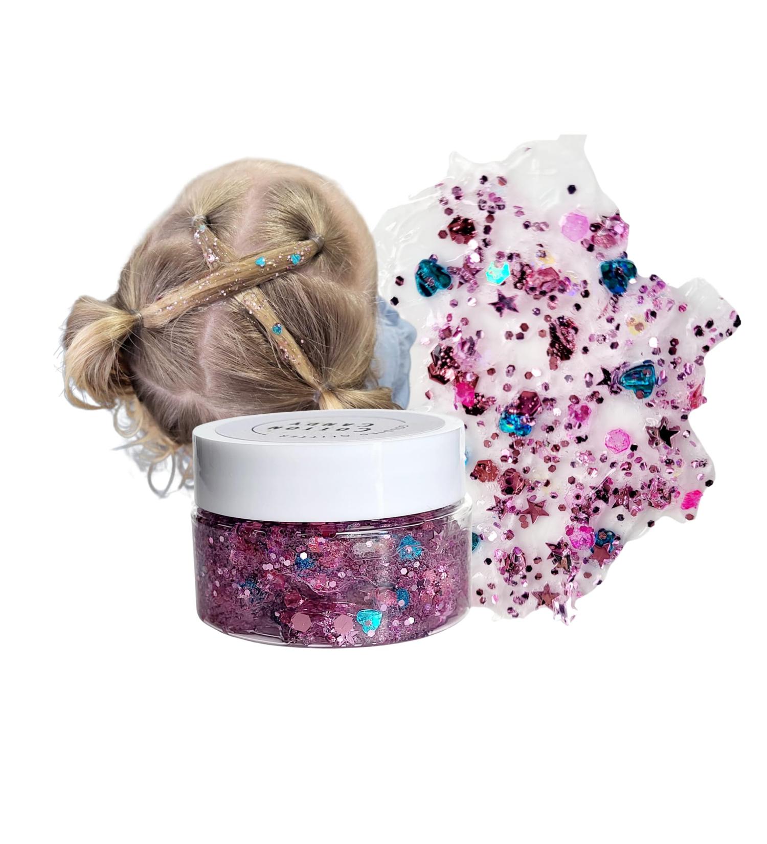 Goldies Glitter Hair Gel - Long-Lasting Sparkle for All Hair Types | Easy Application - Perfect for Parties & Everyday Use - Cotton Candy Scent - Buy Online on GoSupps.com