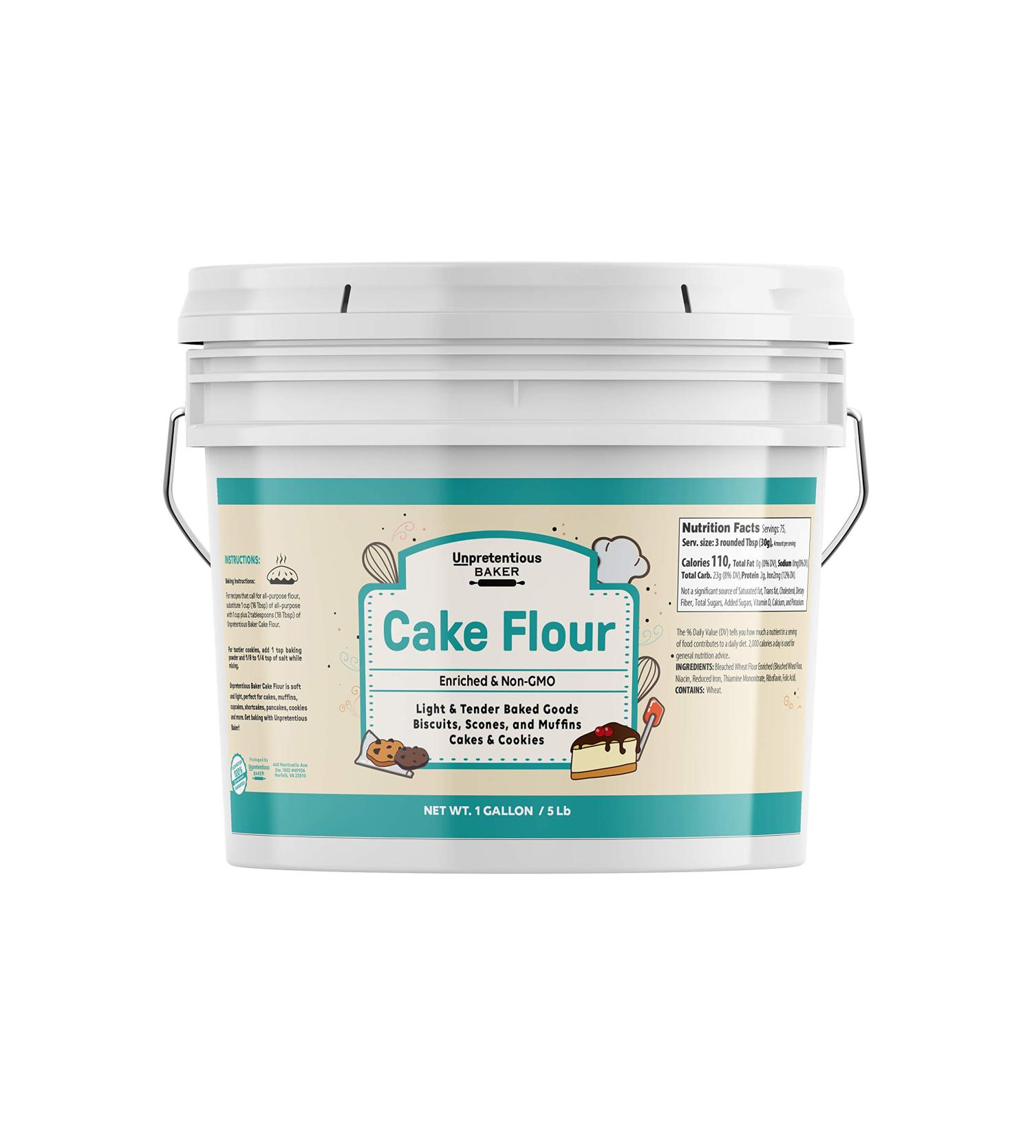Unpretentious Baker Cake Flour - 1 Gallon for Perfect Cakes, Biscuits, Scones & Muffins - Buy Online on GoSupps.com