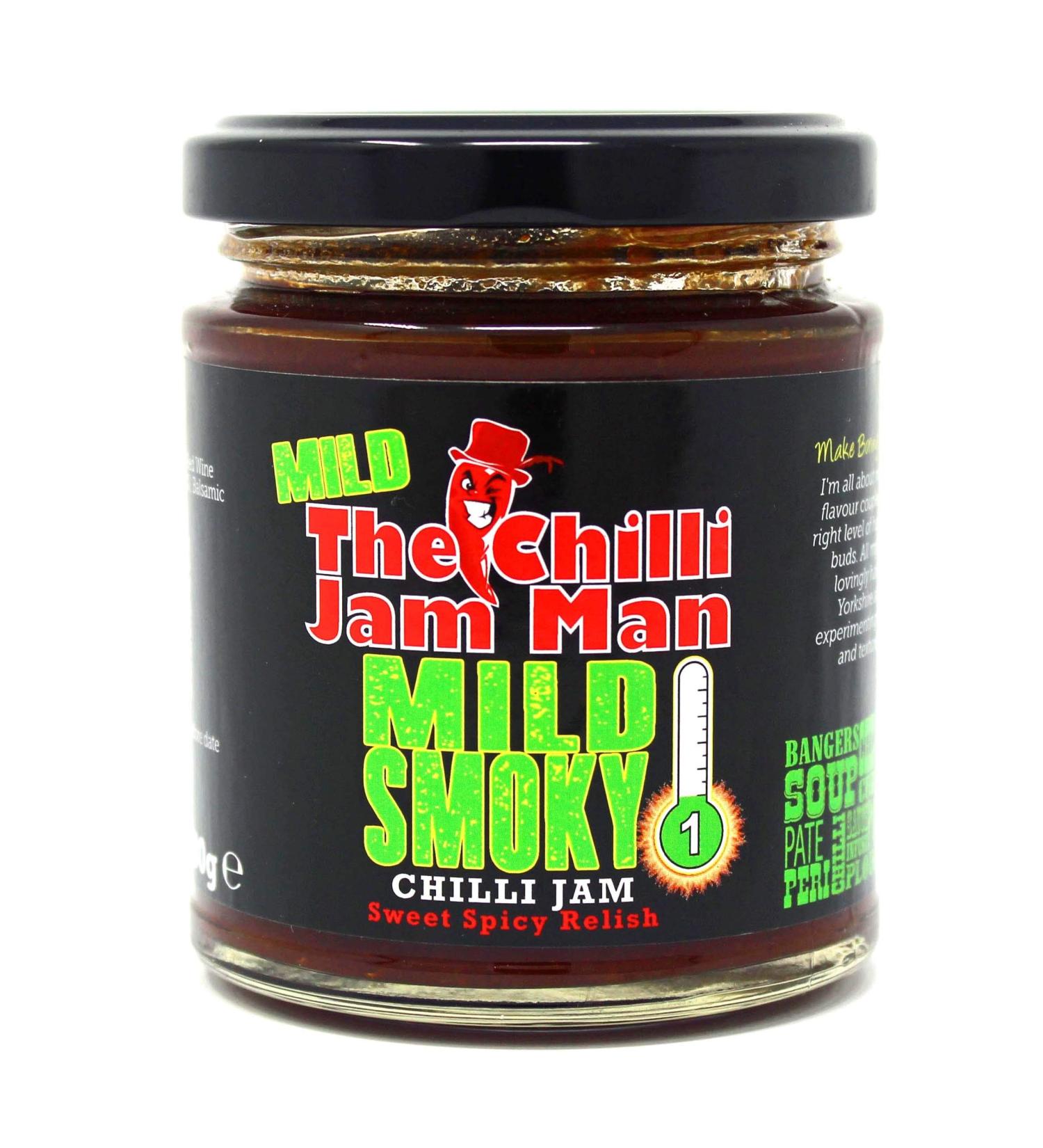 The Chilli Jam Man Heat-1 Smokey Chilli Jam Jar 200 g