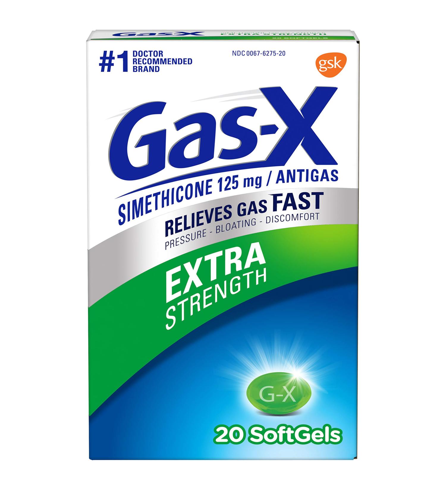 Gas-X Extra Strength Gas Relief Softgels 20ct - Pack of 2 - Buy Online on GoSupps.com