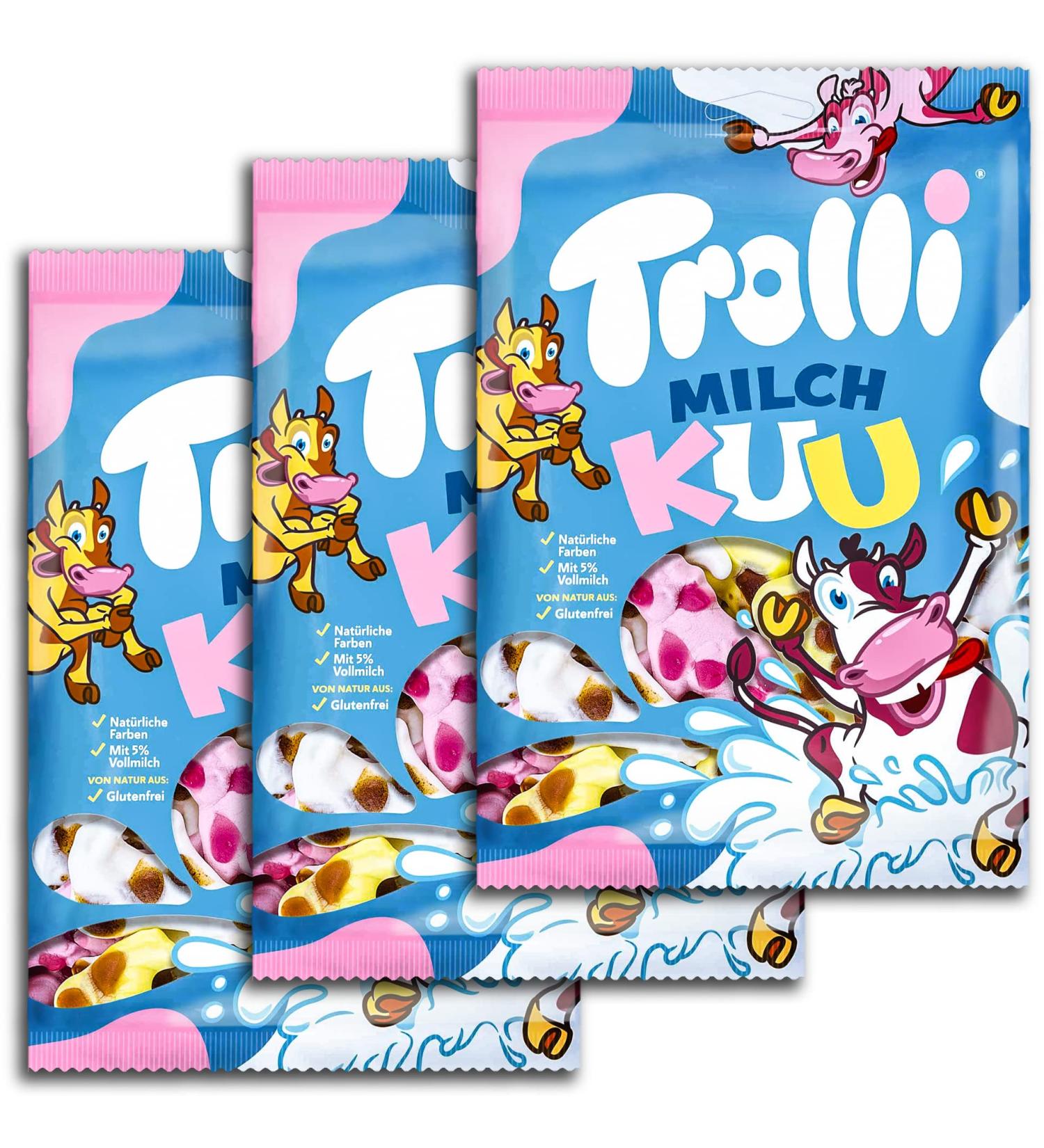 topDeal Trolli Kuu Milk Bags 3 x 150 g Pack of 3