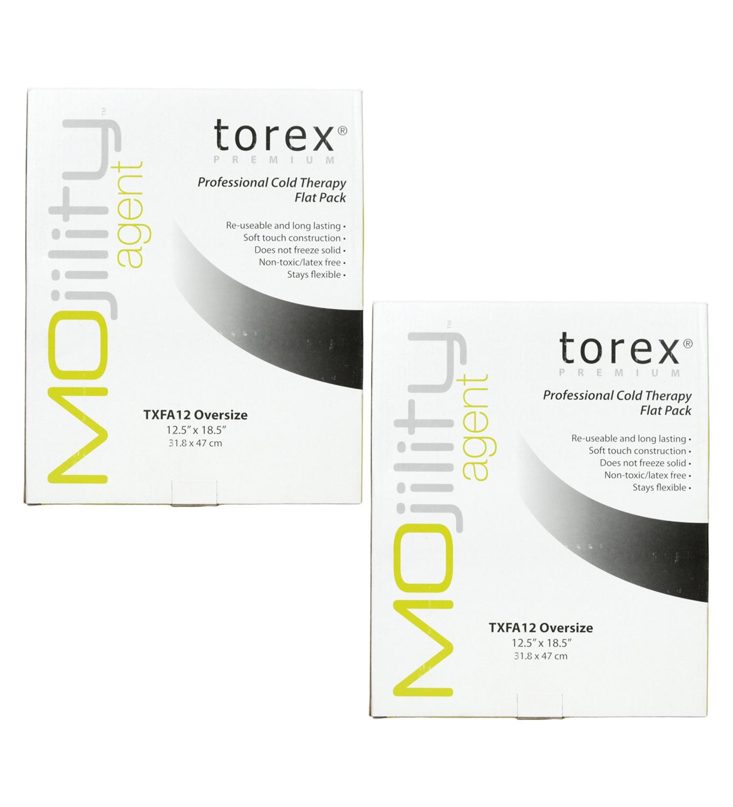 Torex TXFA12 Professional Oversized Cold Therapy Flat Pack - 12.5 x 18.5 (2 Pack) - Black - Buy Online on GoSupps.com