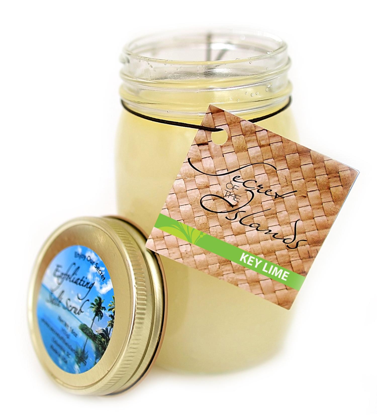 Key Lime Salt Scrub - Secrets of the Islands 16 oz | Exfoliating Body Scrub for Glowing Skin - International Shipping Available - Buy Online on GoSupps.com