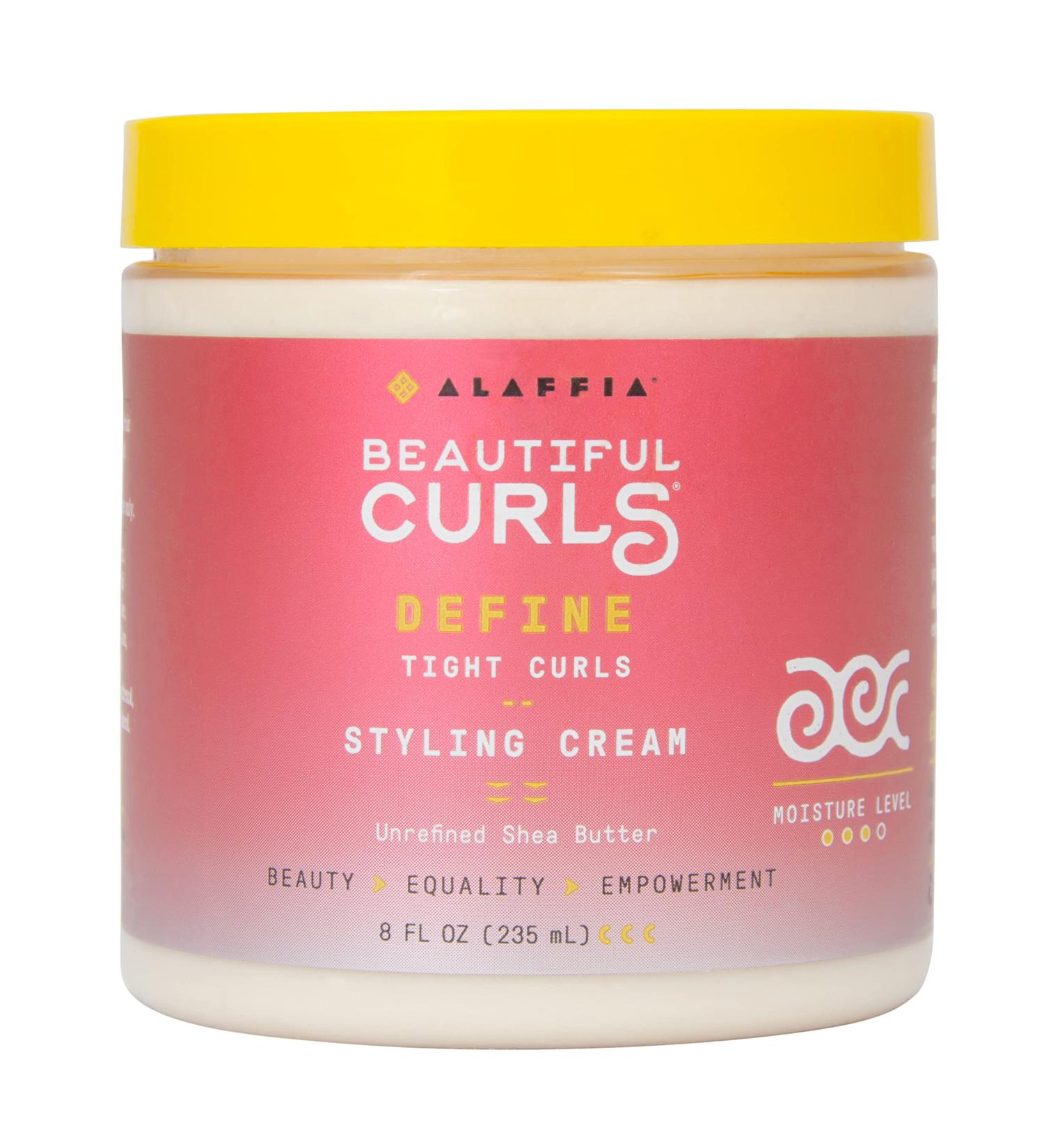 Alaffia Beautiful Curls Curl Activating Cream - Unrefined Shea Butter for Curly & Kinky Hair (8 fl oz) - Buy Online on GoSupps.com