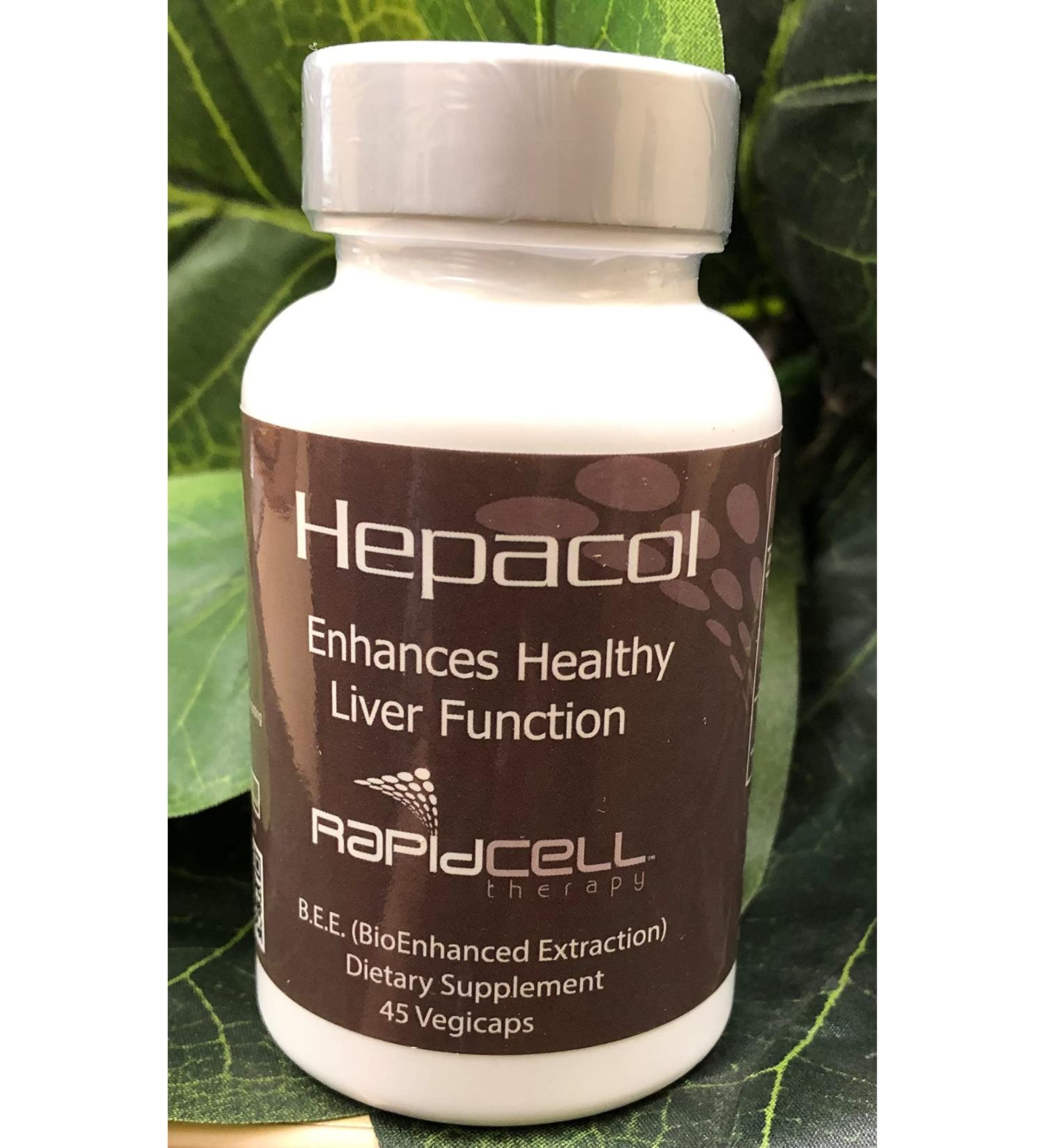 RAPID CELL THERAPY HEPACOL 45 Capsules/Bottle to Enhance Healthy Liver Function