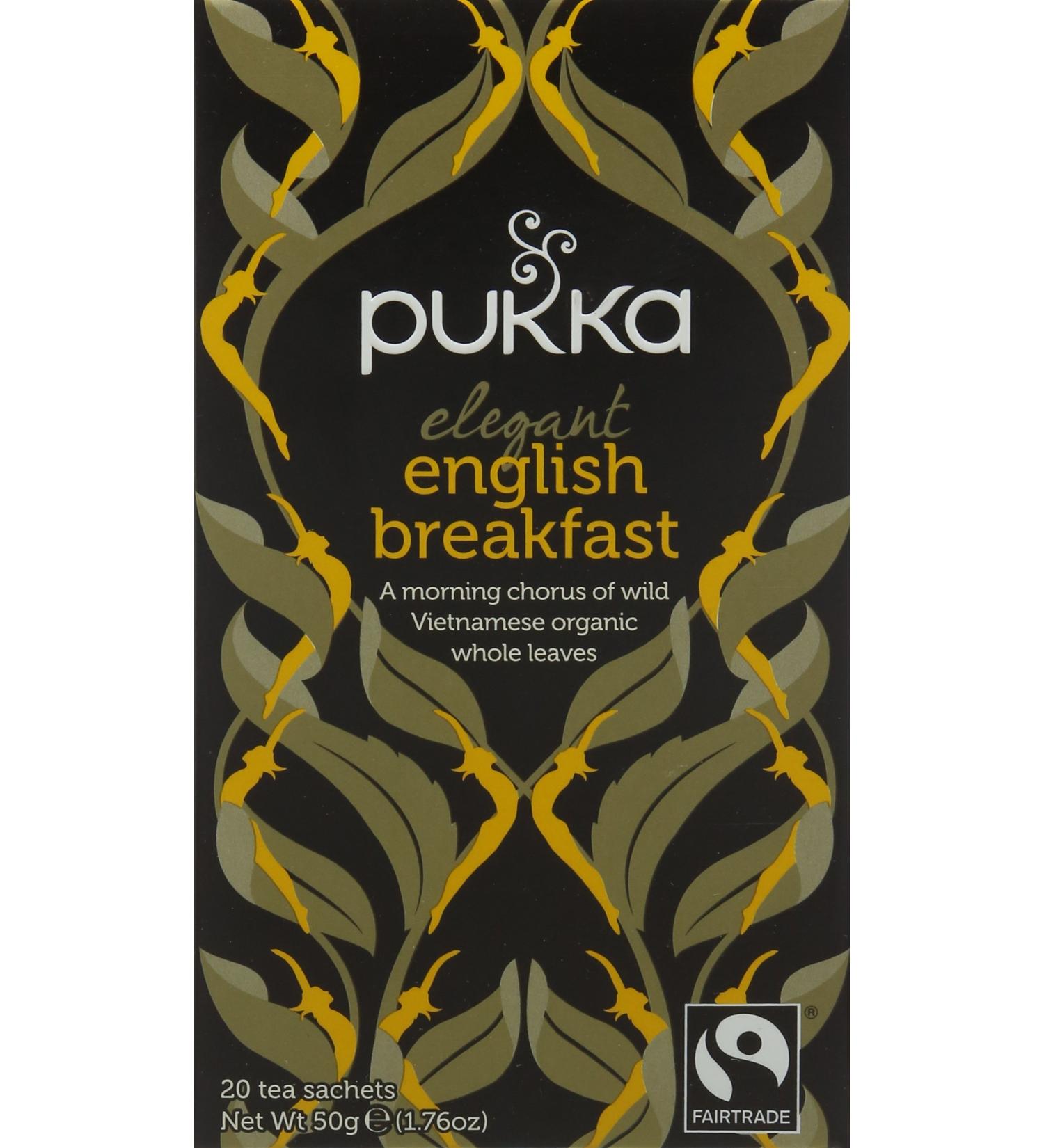 Pukka Tea Elegant English Breakfast Tea Bag 20 sachets 50 g - Buy Online on GoSupps.com