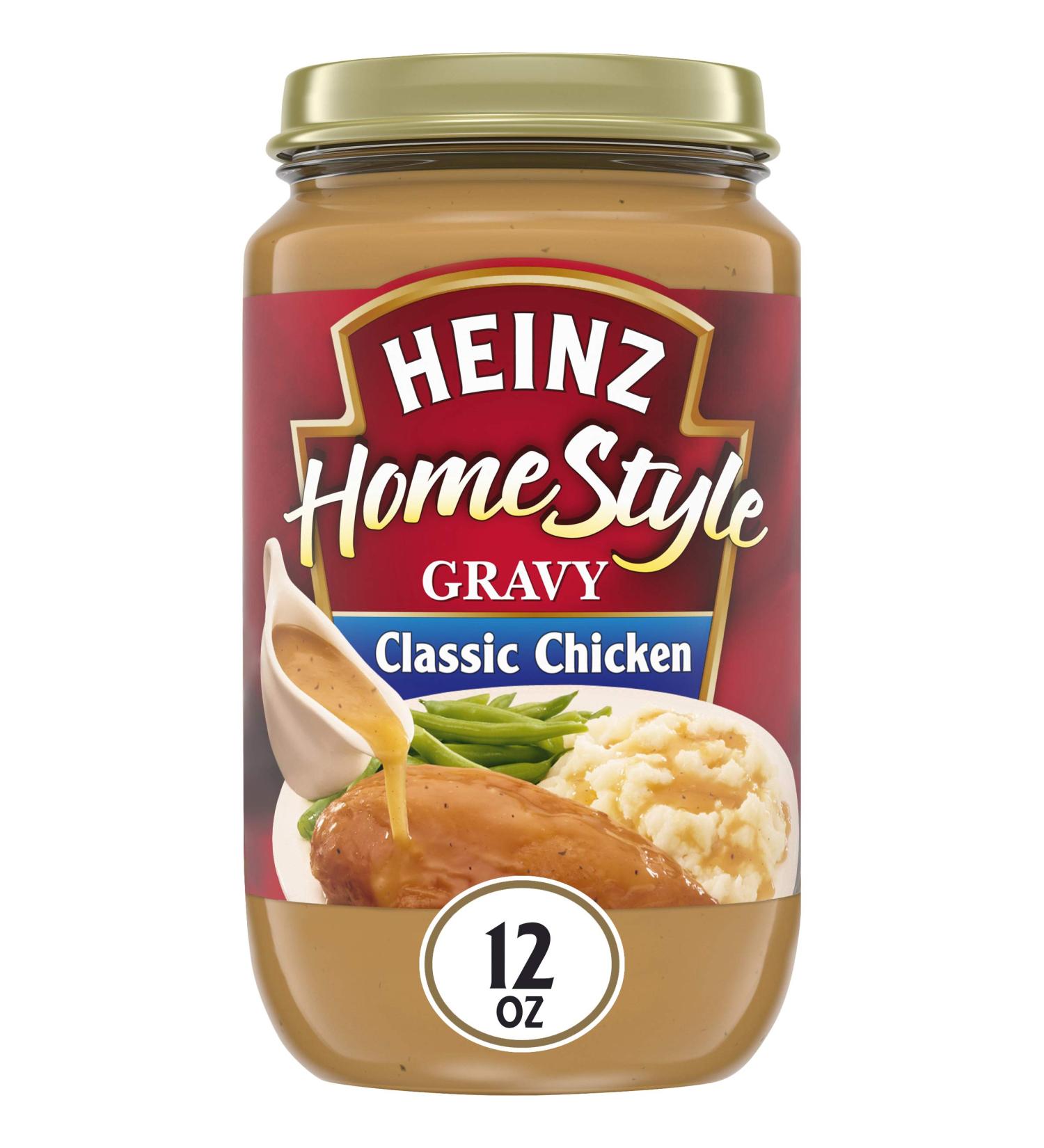Heinz Homestyle Classic Chicken Gravy 12 oz Jars - Pack of 12 | 12 Ounce (Pack of 12) - Buy Online on GoSupps.com