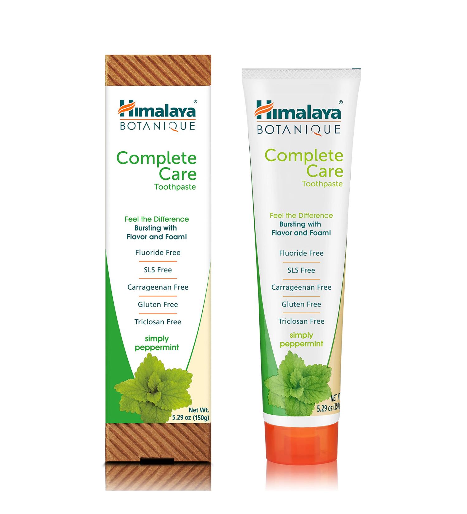 Himalaya Botanique Simply Peppermint Toothpaste - 150g | Natural Herbal Whitening | Fresh Breath | International Shipping Available - Buy Online on GoSupps.com