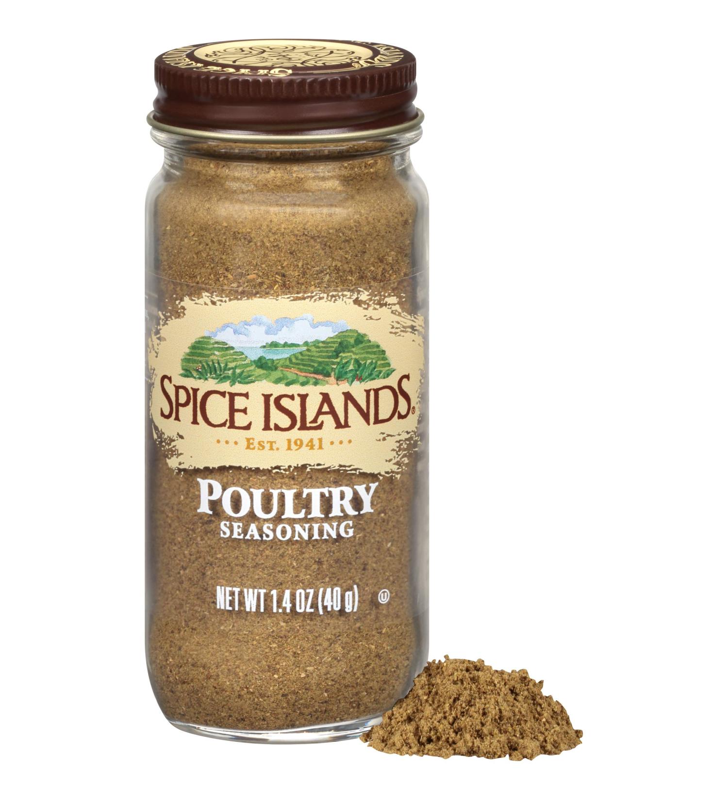 Spice Islands Poultry Seasoning 1.4 oz - Premium Blend for Perfect Poultry Dishes - Buy Online on GoSupps.com