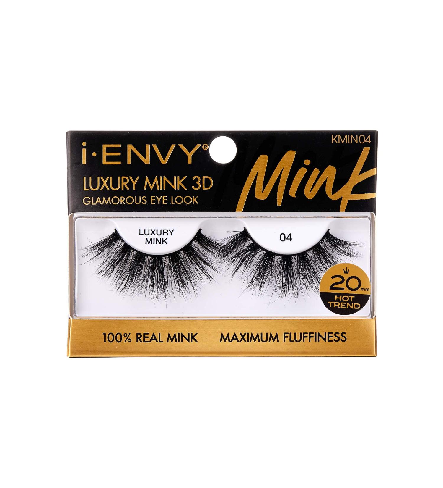 i-ENVY Luxury Mink Collection 3D Multi-Curl Angle Eyelashes - 100% Real Mink for Maximum Fluffiness and Glamorous Eye Look - Buy Online on GoSupps.com