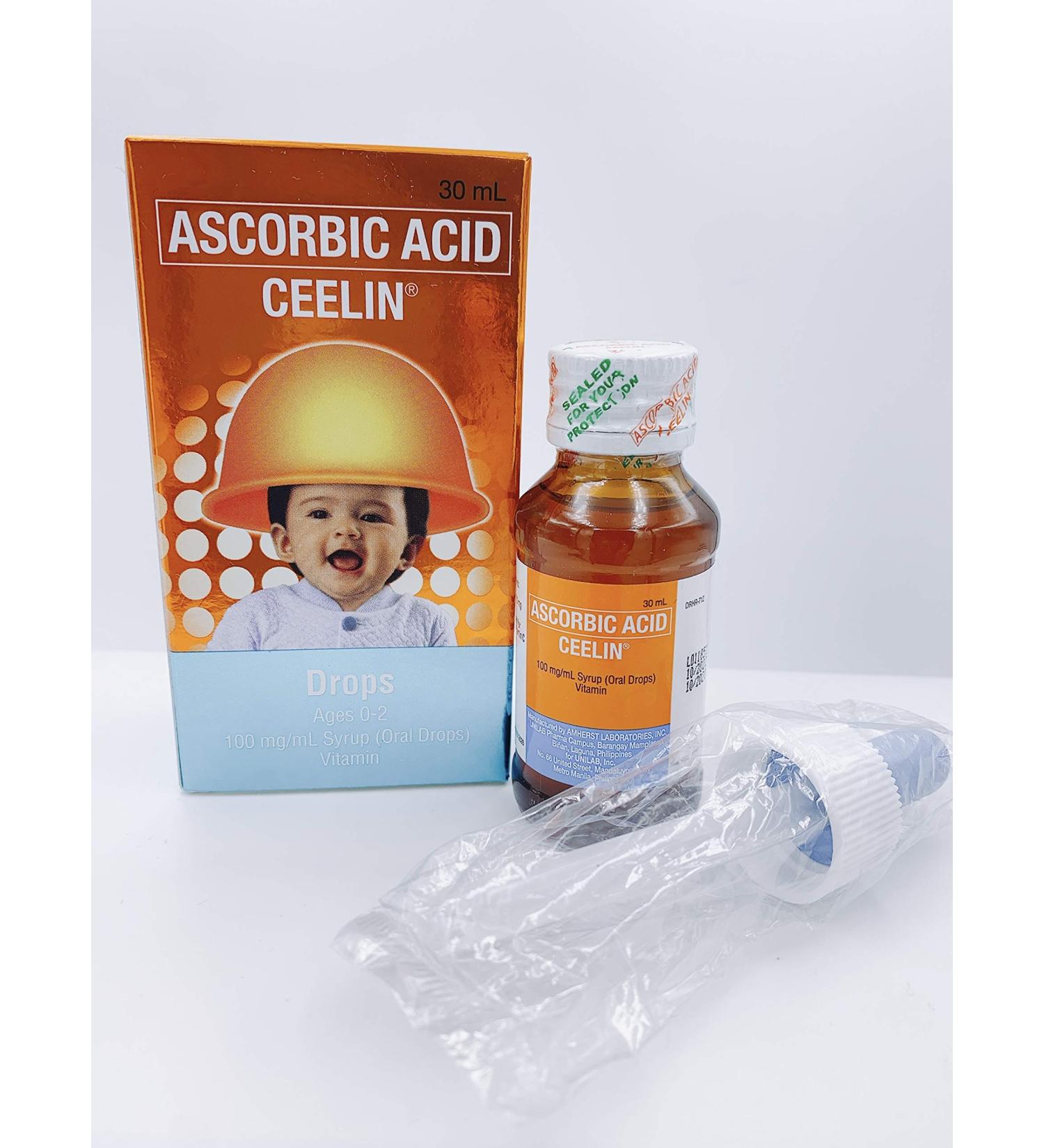 Ceelin Ascorbic Acid Drops 30ML for Ages 0-2