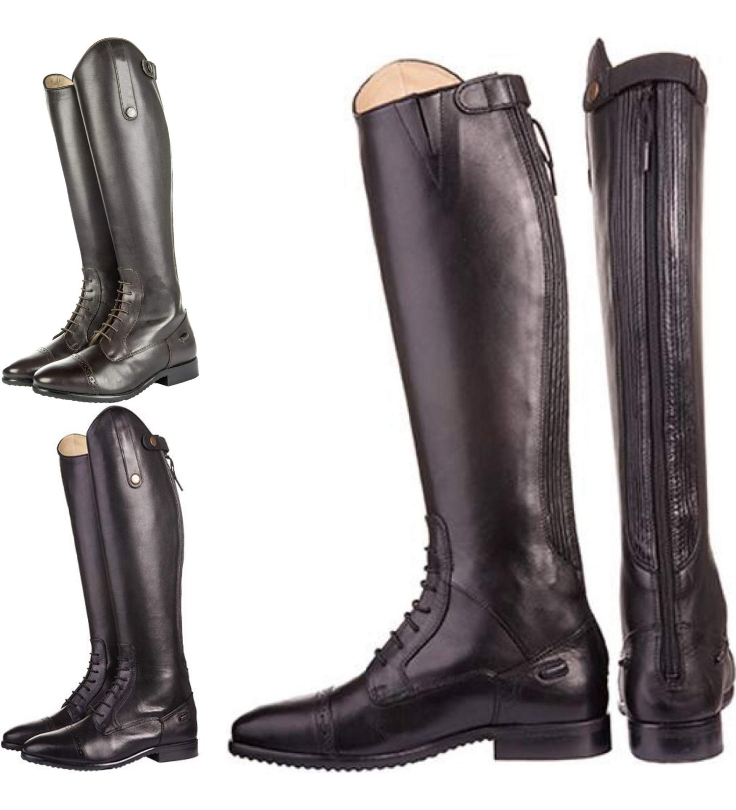 HKM 9217 Riding boots Valencia leather riding boots unisex normal/extra wide black 37