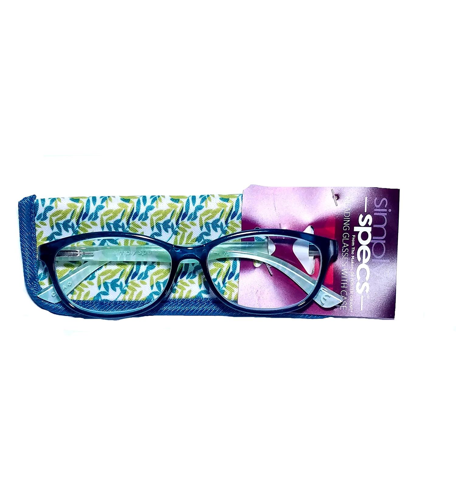Foster Grant Gwyn Teal Reading Glasses 2.75 - Stylish & Comfortable International Shipping - Buy Online on GoSupps.com