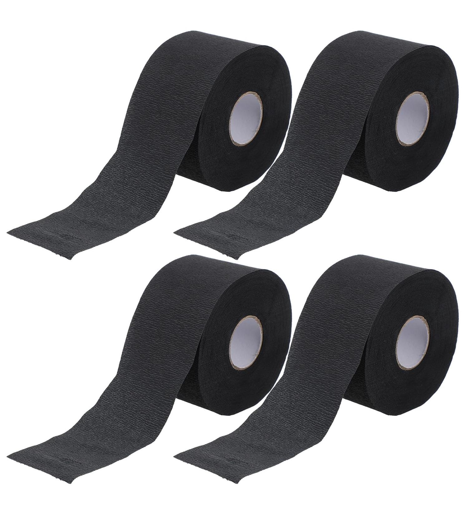 PACKOVE Bande de Cou Jetable Noire 100 Pi ces Papier de Protection du Cou Souple et L ger pour Salon de Coiffure Outil Professionnel de Coiffure et Barbier Usage Unique pour Coupe et - Buy Online on GoSupps.com