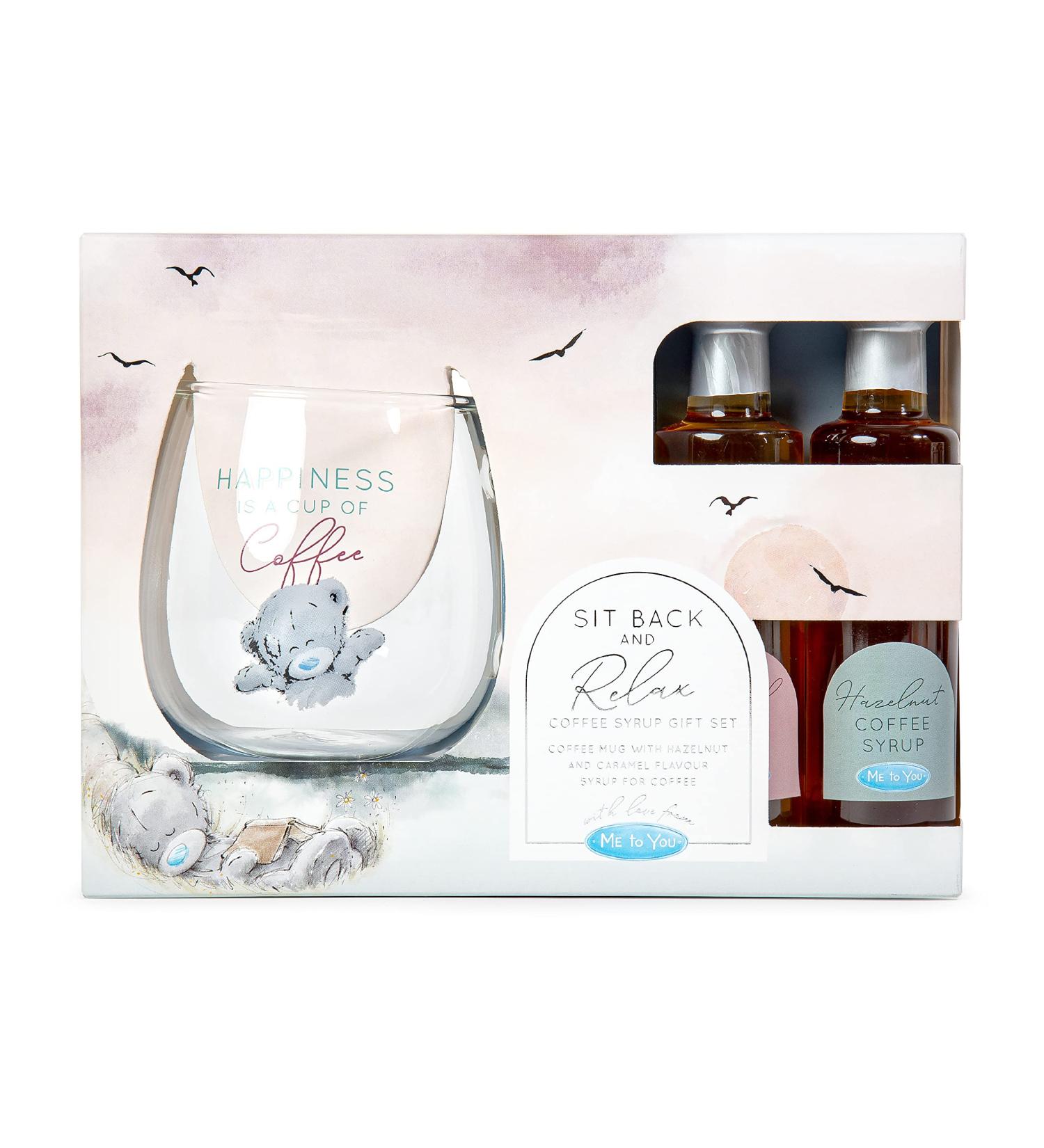 Me To You Bear Glass and Coffee Syrup Gift Set - Unique International Shipping for Perfect Gifts - Buy Online on GoSupps.com