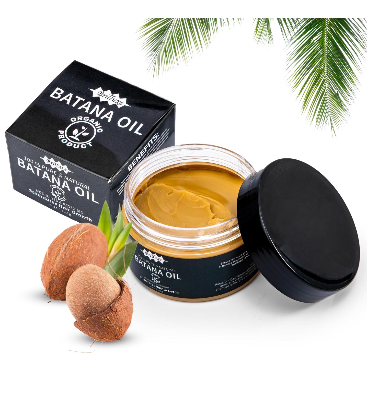 Dr. Sebi Batana Oil for Hair Growth (4oz) - Organic & Unrefined Hair Growth Oil from Honduras for Men & Women Promotes Thickness Prevents Hair Loss Conditions Naturally - Buy Online on GoSupps.com