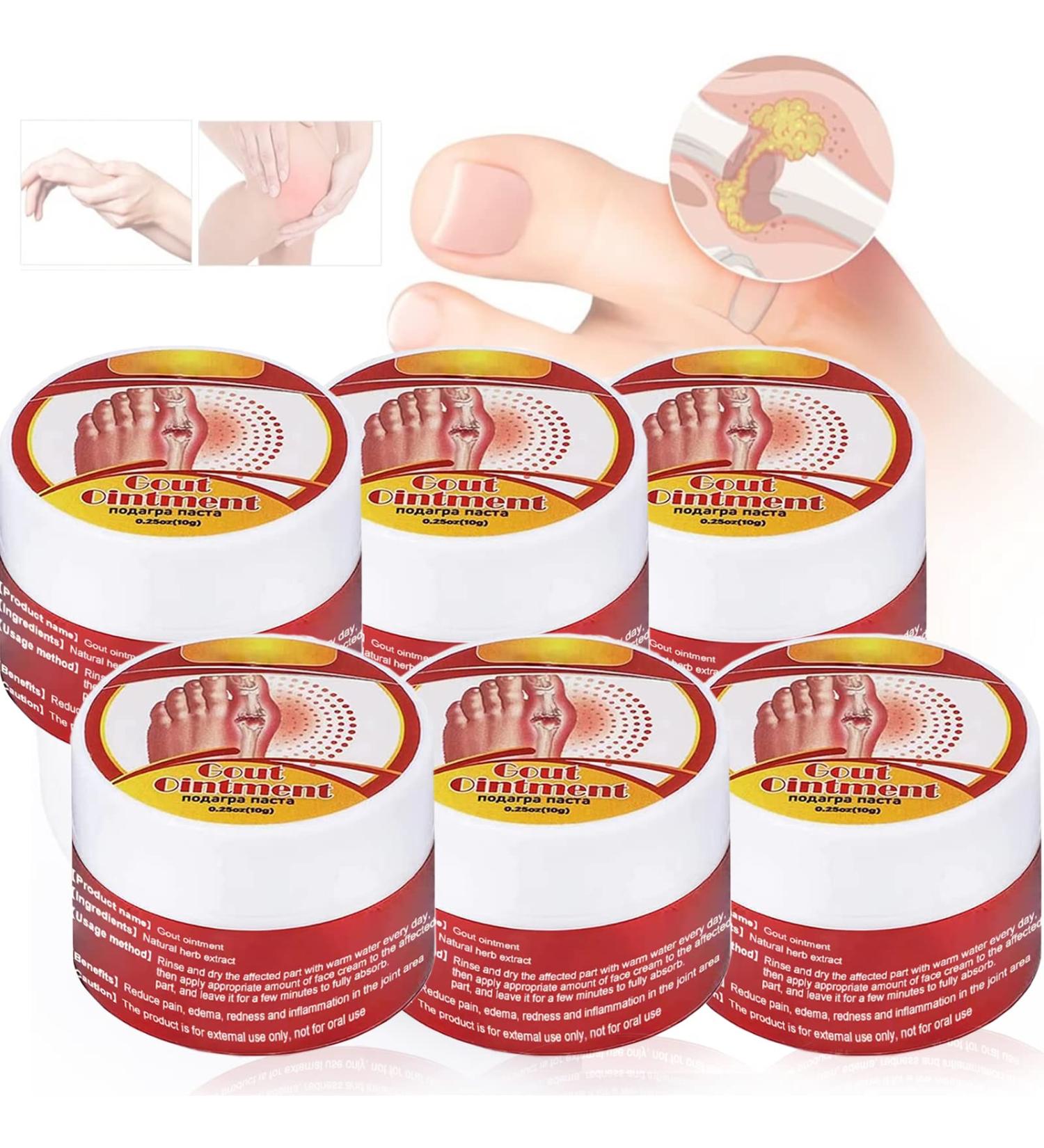 6Pcs Bunion Pain Relief Cream - Effective Relief for Bunion, Toe Stiffness, Gout, Cervical Spine, Joint, Knee - Buy Online on GoSupps.com