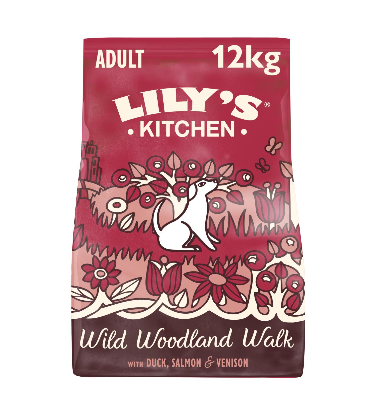 Lily's Kitchen Made with Natural Ingredients Adult Dry Dog Food Salmon & Venison Grain Free Recipe 12kg - Buy Online on GoSupps.com