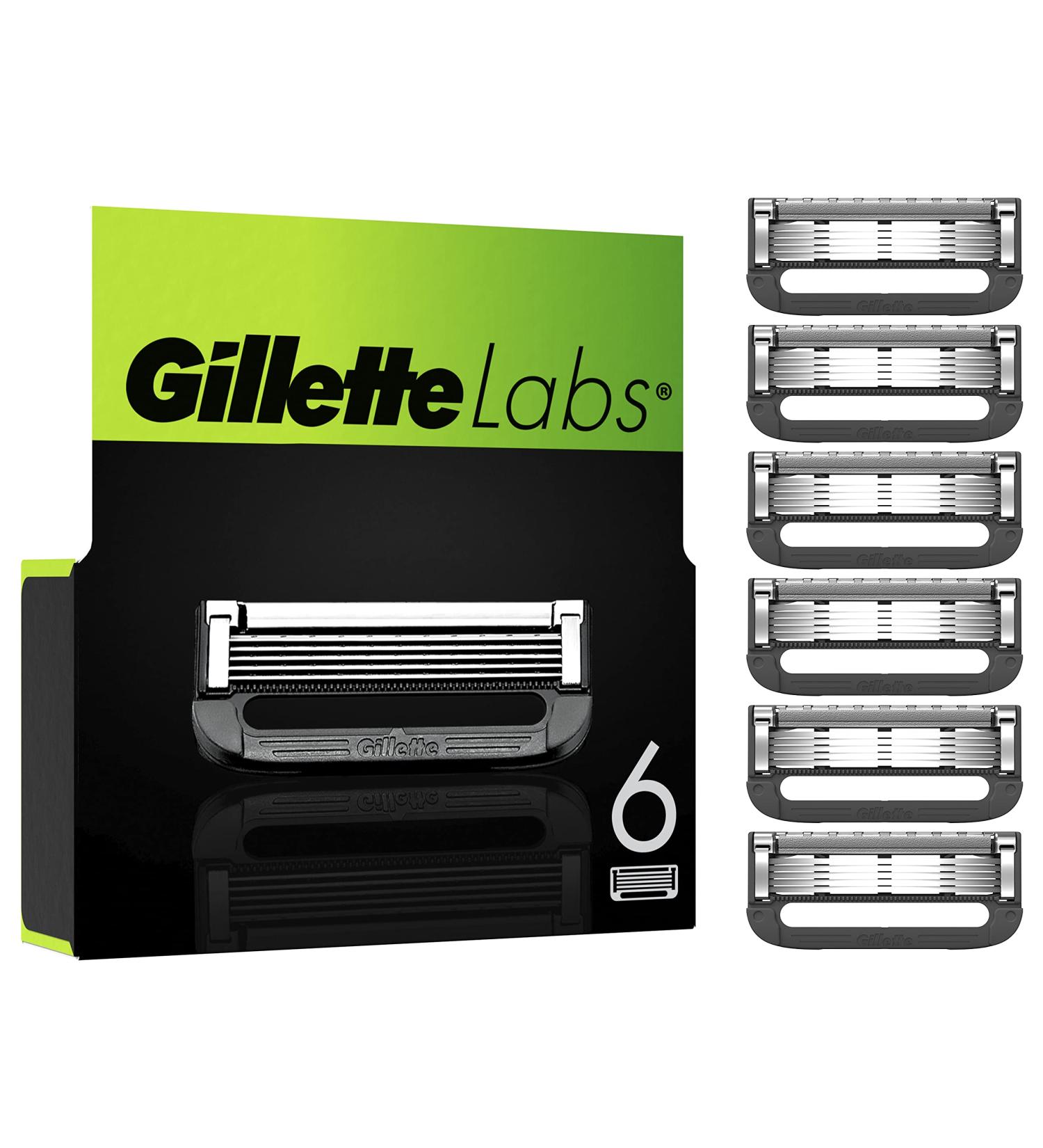 Gillette Labs Razor Blades Pack of 6 Refills | Compatible with Exfoliating Bar and Heated Razor - Buy Online on GoSupps.com