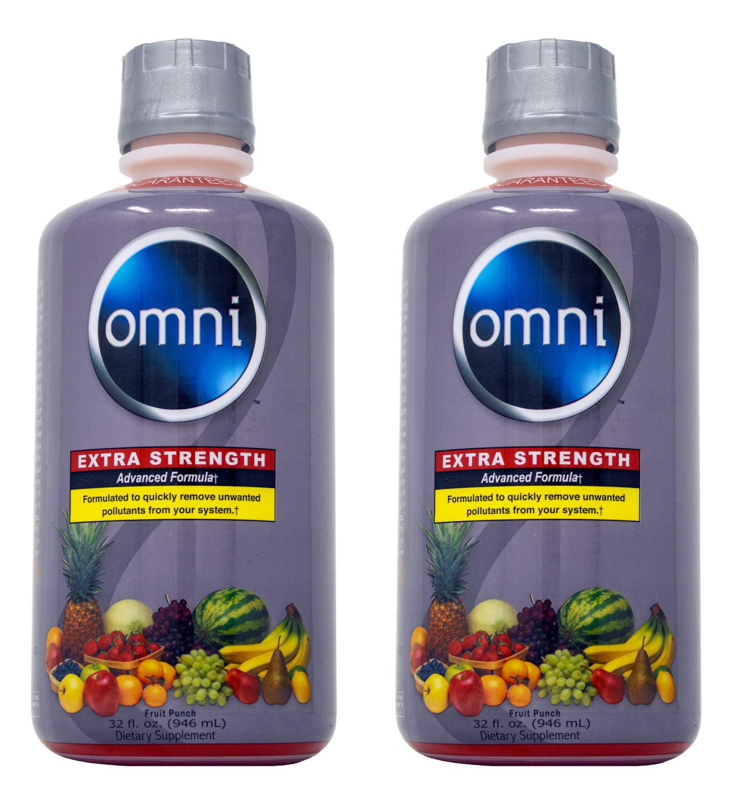 Omni Detox Drink Extra Strength 2 Pack (64 Oz) - Fruit Punch Cleansing System by Wellgenix - Buy Online on GoSupps.com