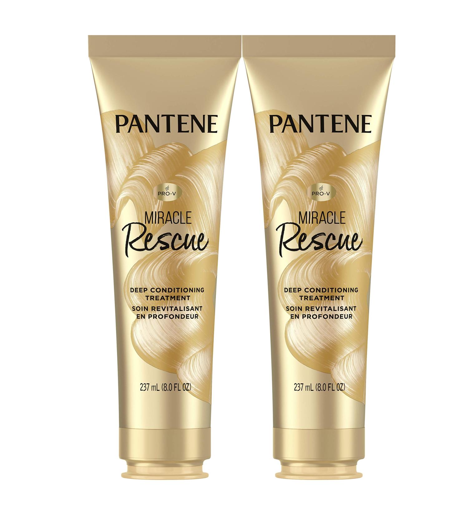 Pantene Miracle Rescue Deep Conditioning Hair Mask Pack of 2 - 8 Oz Each - Hydrating Treatment for Dry Hair - Buy Online on GoSupps.com