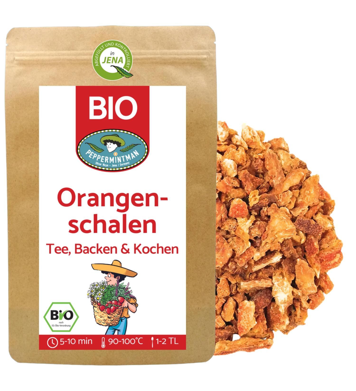  PEPPERMINTMAN Organic Orange Peels 700g - Cut & Dried - Buy Online on GoSupps.com