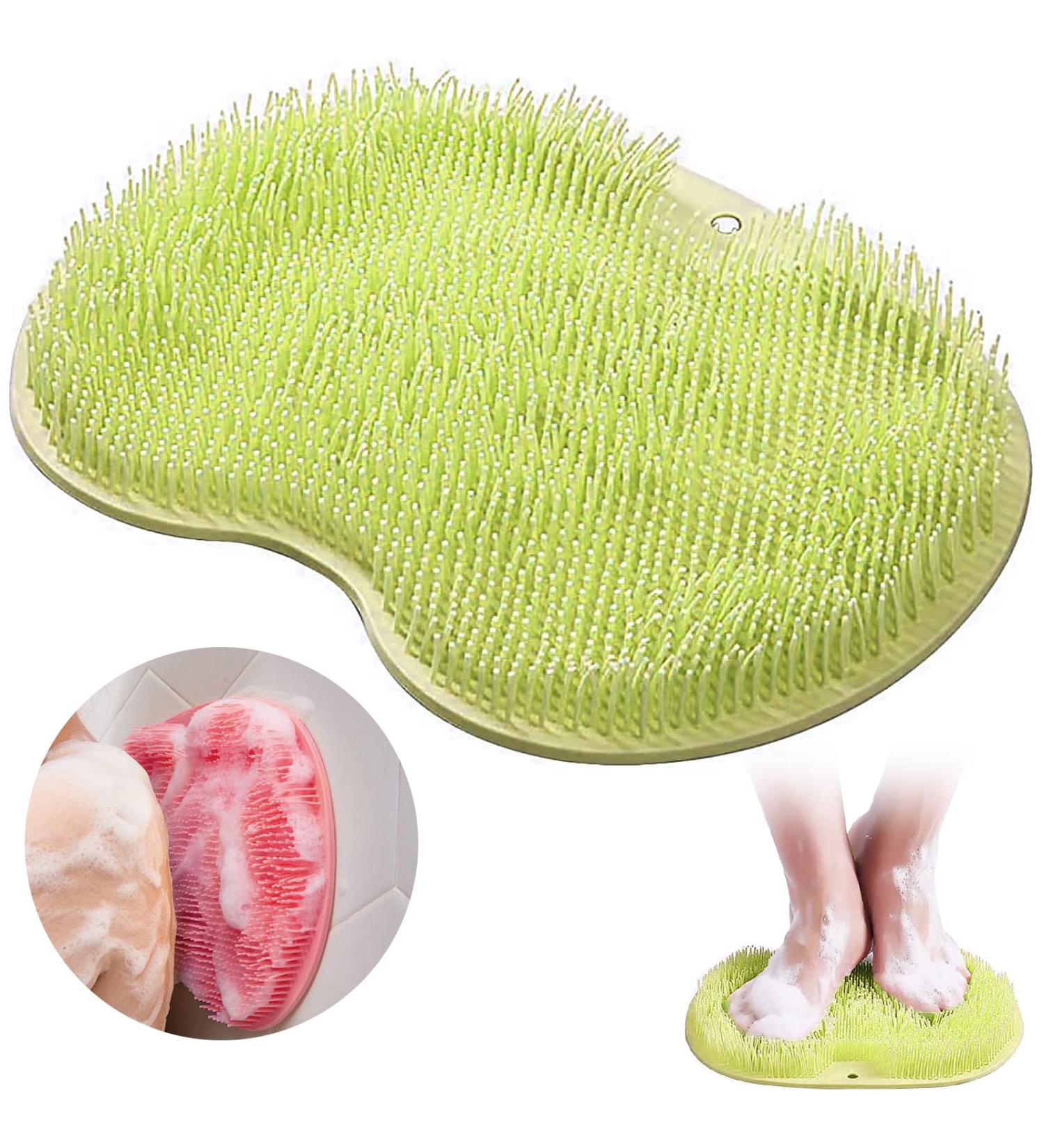 Shop Foot Brush for Shower - Non-Slip Silicone Pad for Tired Feet Relief | Footwear Cleaning & Massaging Solution - Buy Online on GoSupps.com