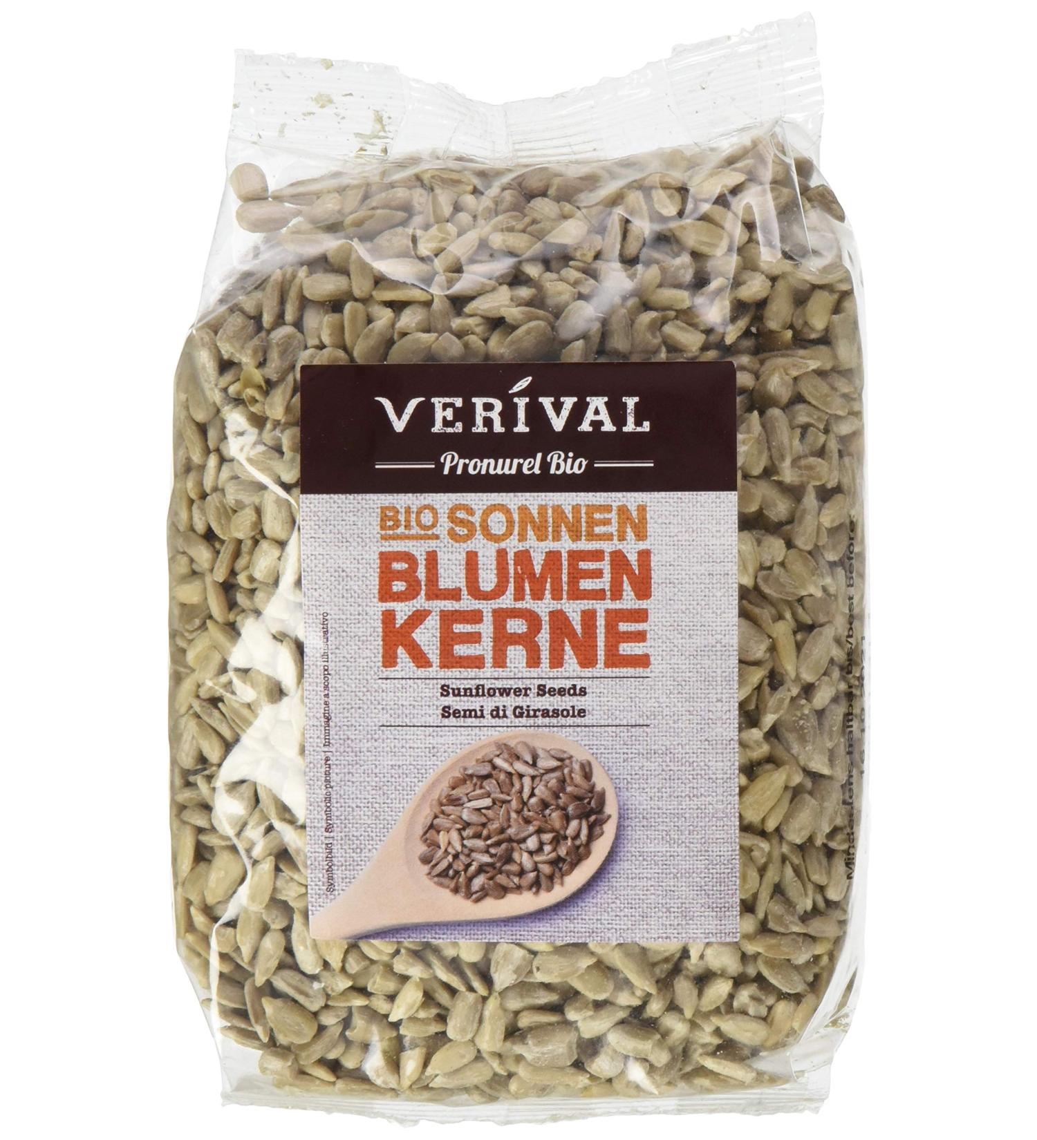 Buy Verival Organic Sunflower Seeds - Pack of 6 (6 x 250g Bags) | International Shipping Available - Buy Online on GoSupps.com
