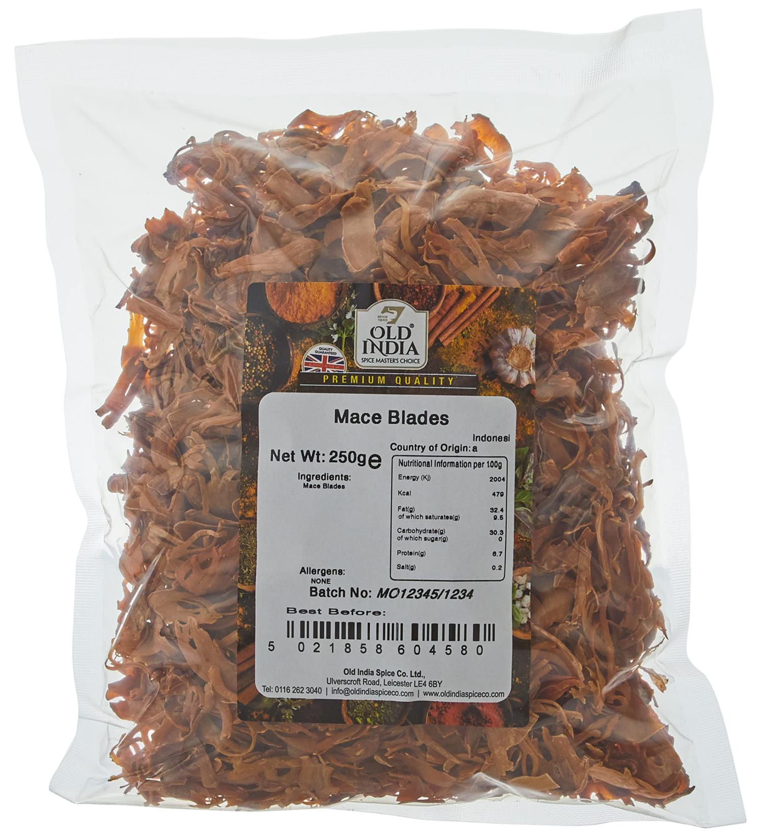 Old India Mace Blades 250g - Premium Quality Spice for Authentic Flavors - Buy Online on GoSupps.com