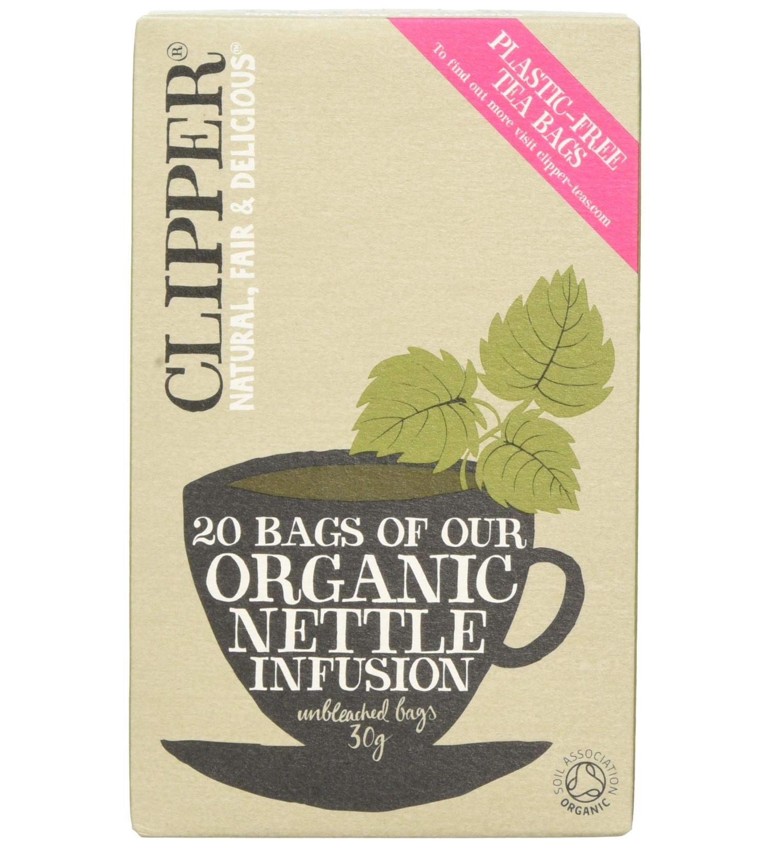 Clipper Organic Nettle Herbal Infusion Tea (20 Bags) - Buy Online on GoSupps.com