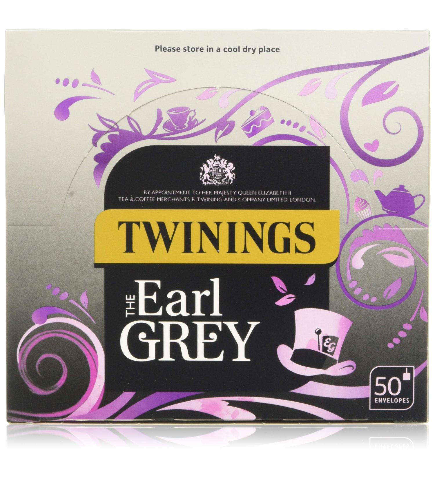 Twinings - The Earl Grey - 50 Envelopes - 100g (Case of 6) - Buy Online on GoSupps.com