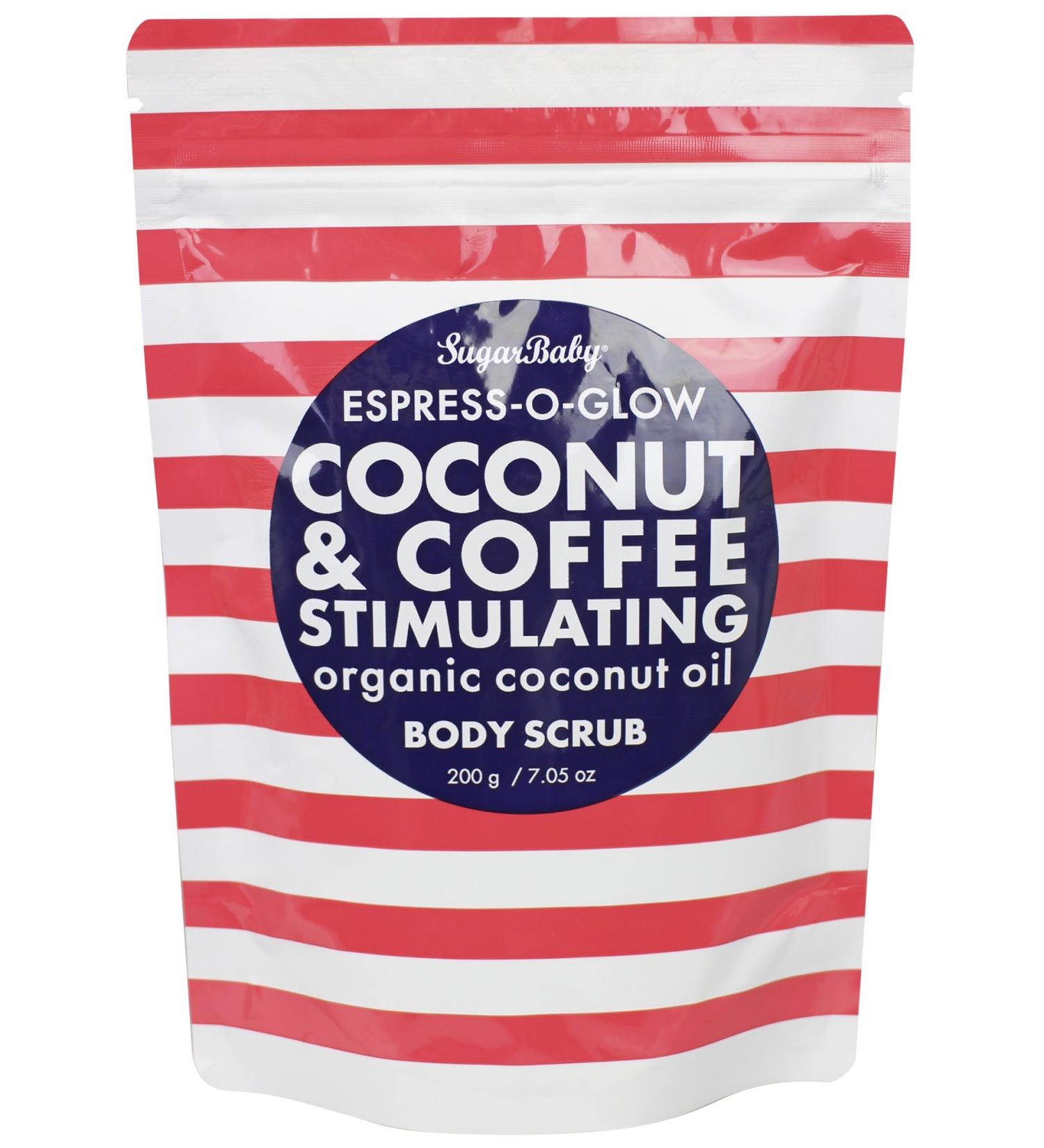 Buy SugarBaby Espress O Glow Coconut & Coffee Body Scrub - 7.05 oz | Exfoliating & Stimulating Scrub for Soft Skin - International Shipping Available - Buy Online on GoSupps.com