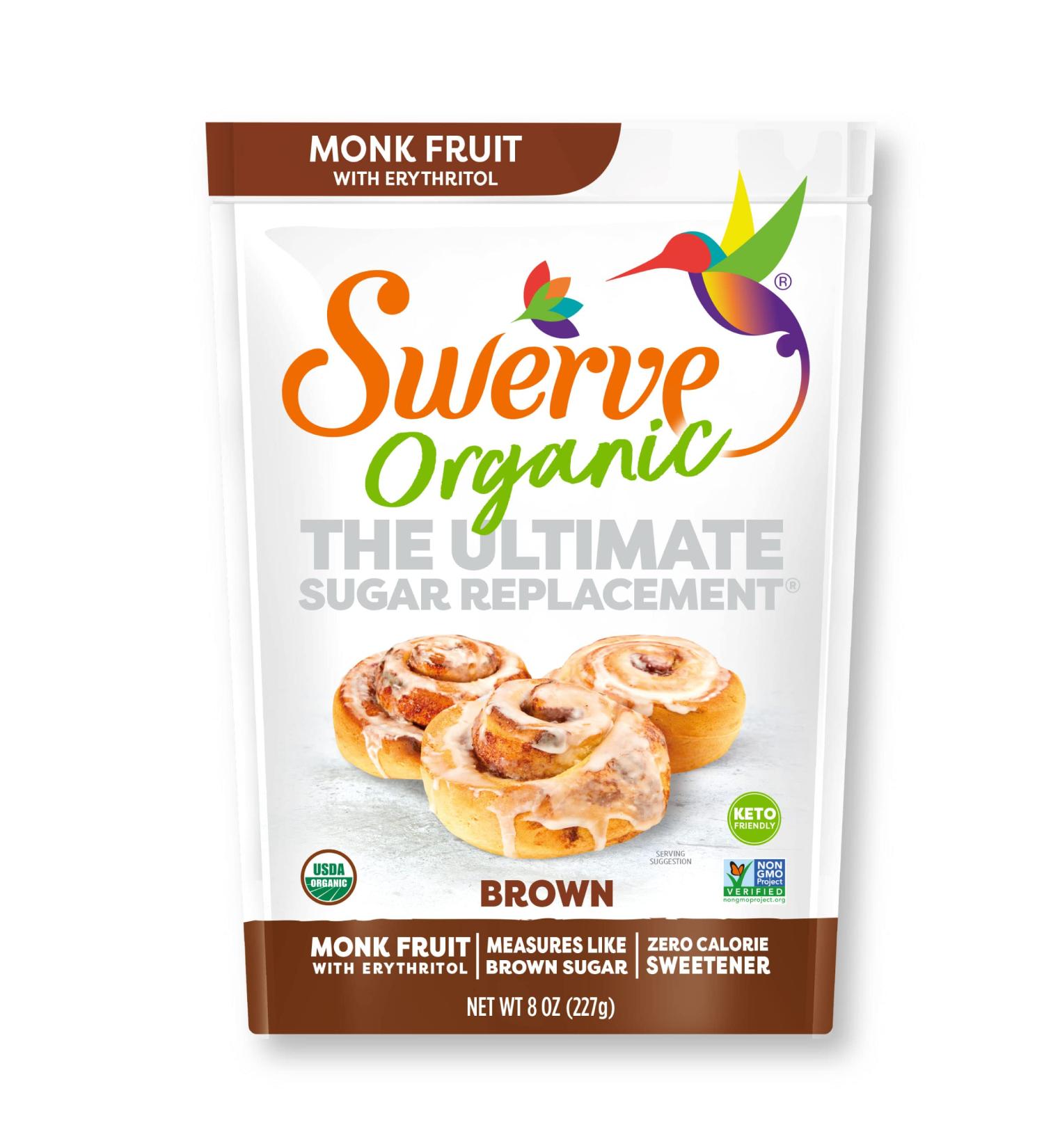 Swerve Organic Monk Fruit Brown Sugar Replacement Sweetener 8oz (2 Pack) - Buy Online on GoSupps.com
