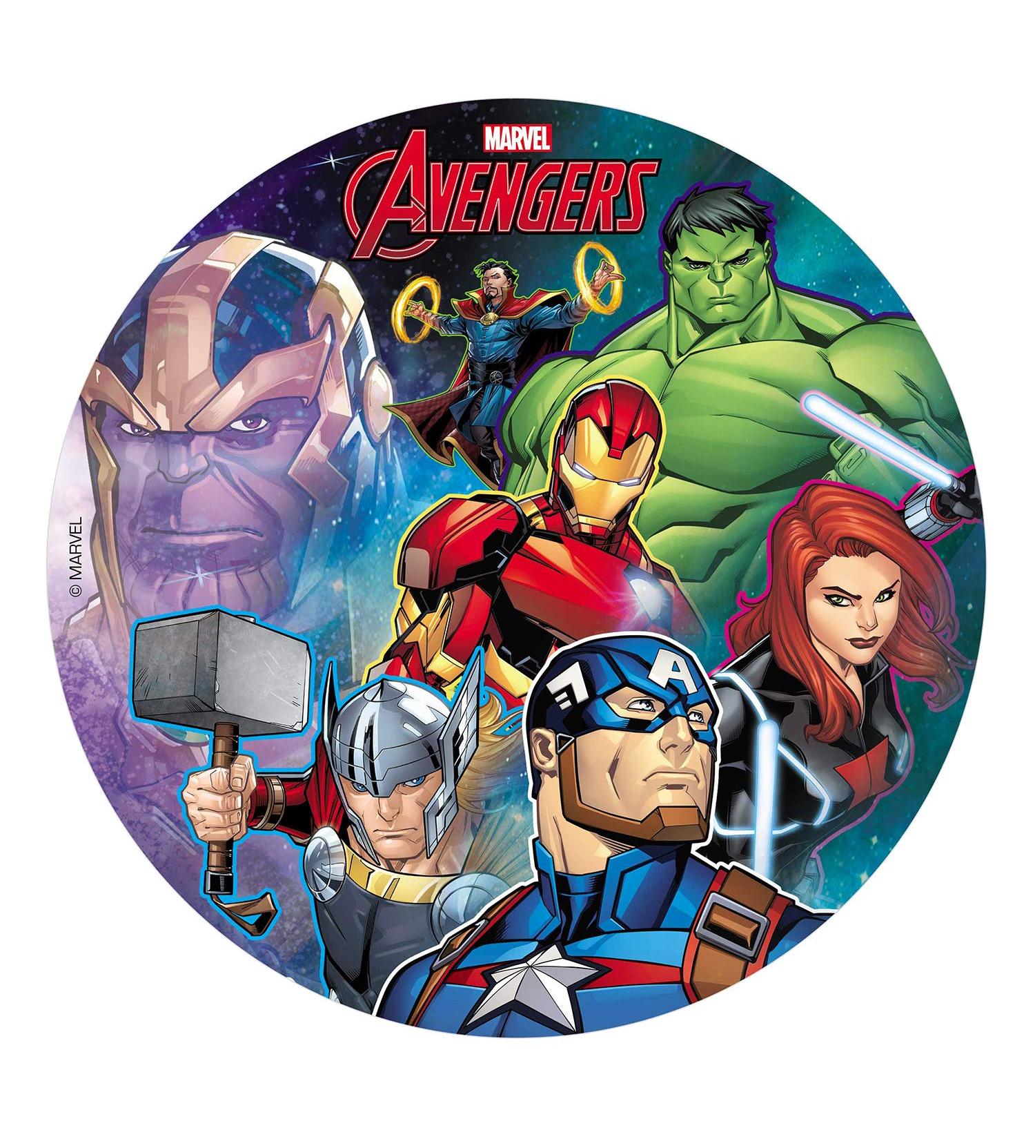 Dekora 236038 Avengers Edible Sugar Wafer Cake Topper 20cm - Buy Online on GoSupps.com