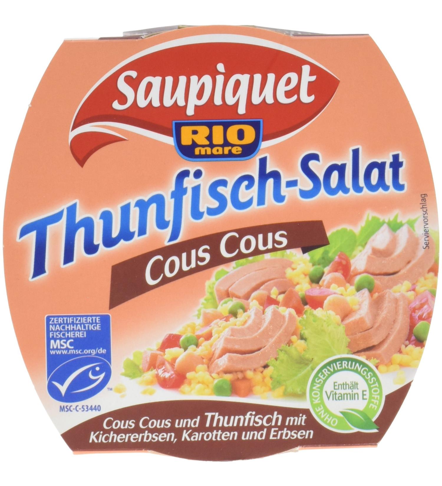 Buy Saupiquet Tuna Salad Cous Cous - Pack of 6 (6 x 160g) | International Shipping Available - Buy Online on GoSupps.com