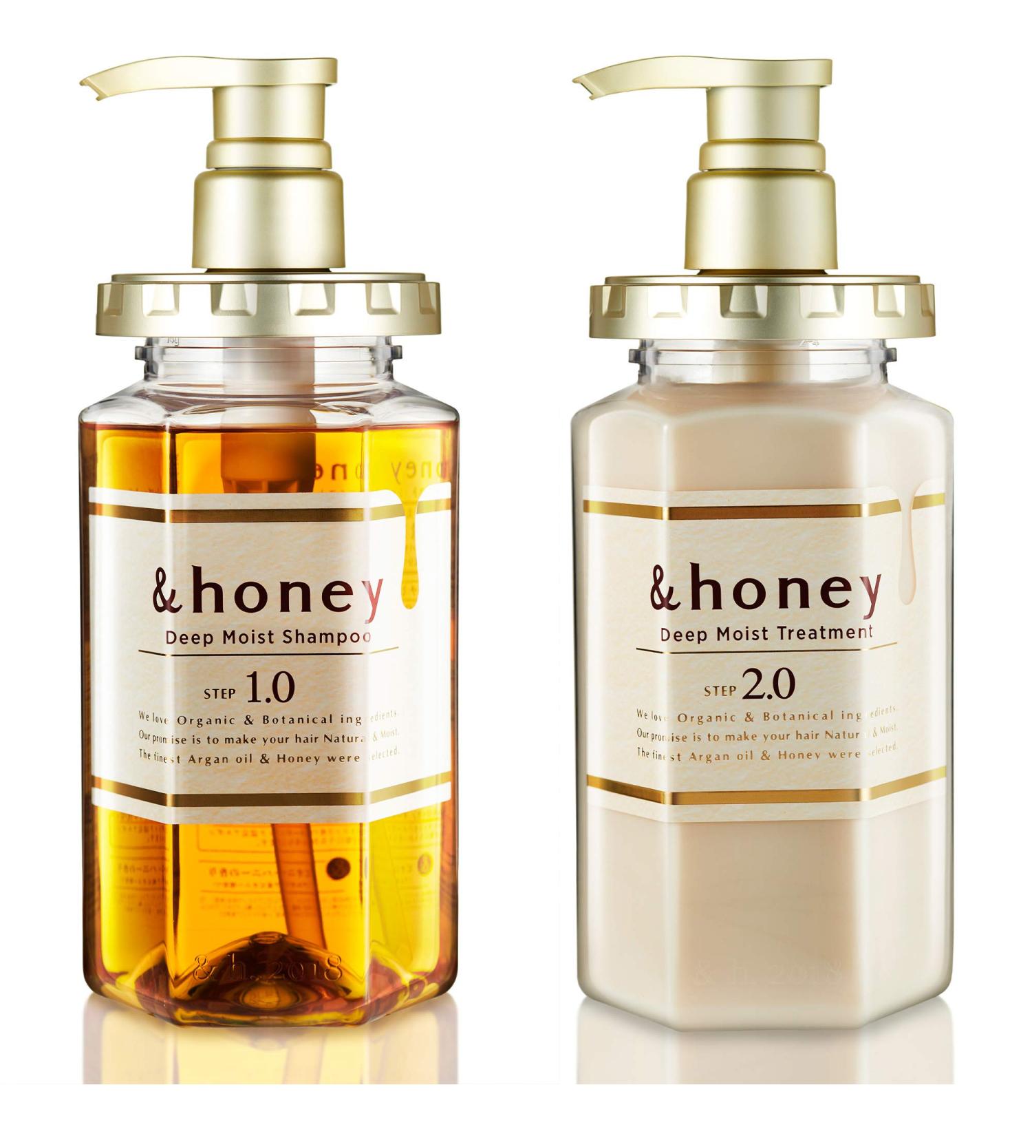 Organic Honey Shampoo & Conditioner Set for Intense Hair Hydration - Ideal for Straight, Curly, Kinky, Frizzy, and Color-Treated Hair - Buy Online on GoSupps.com