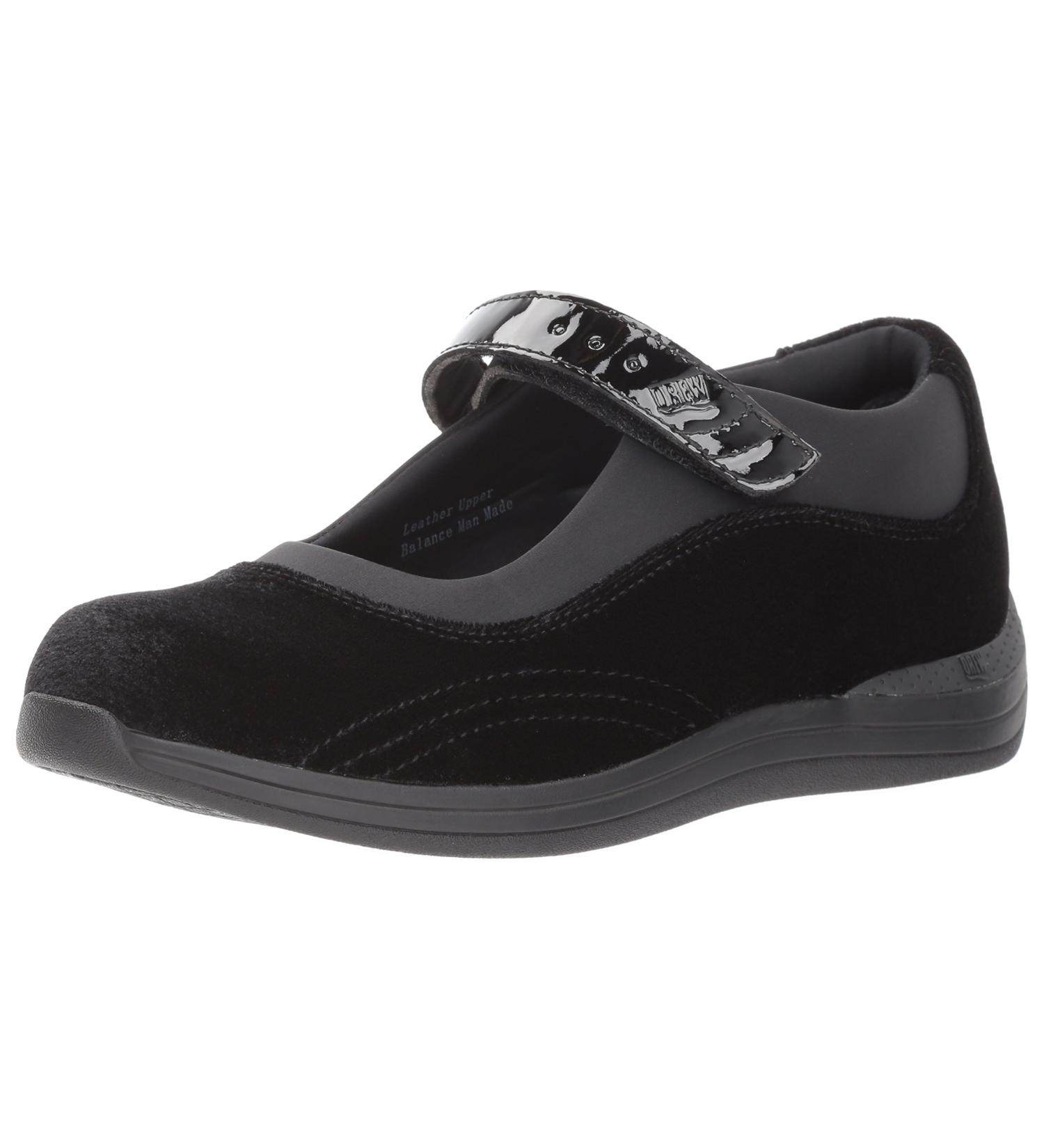 Drew Rose Women's Cushioned Mary Jane Shoes - 9 Wide Black Velvet | Comfortable & Stylish International Shipping - Buy Online on GoSupps.com